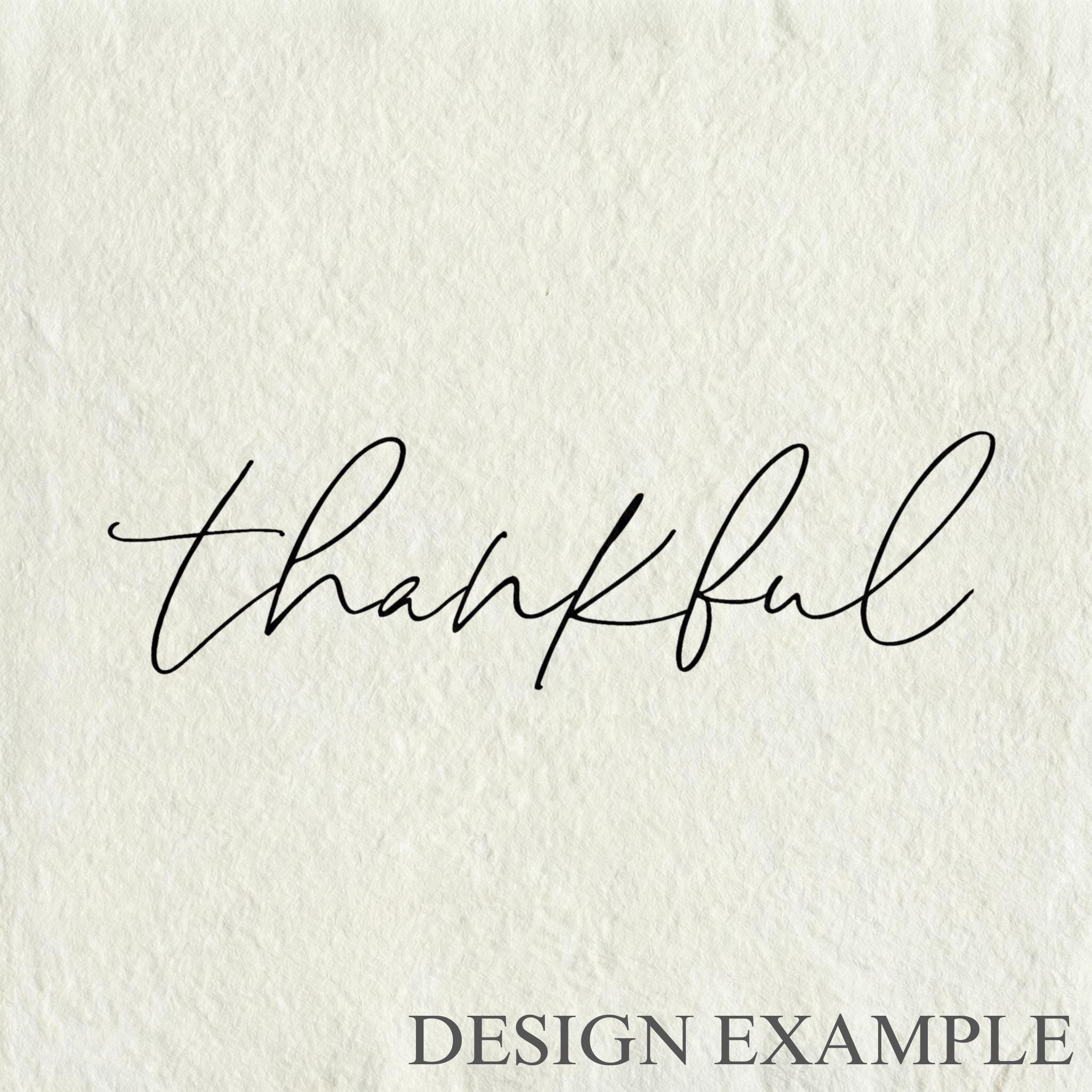 Glass Table Frames & Cards - Thankful