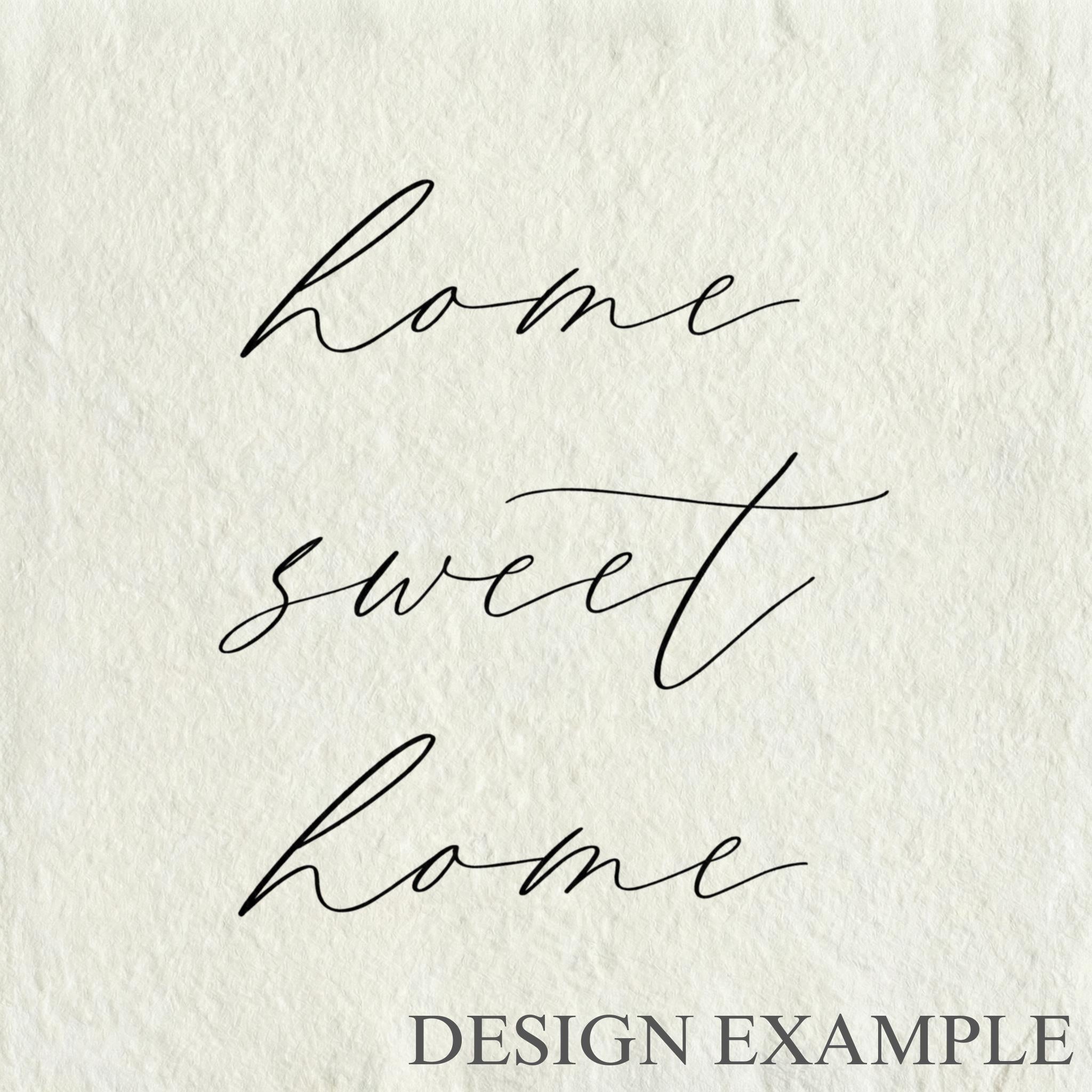 Glass Table Frames & Cards - Home Sweet Home