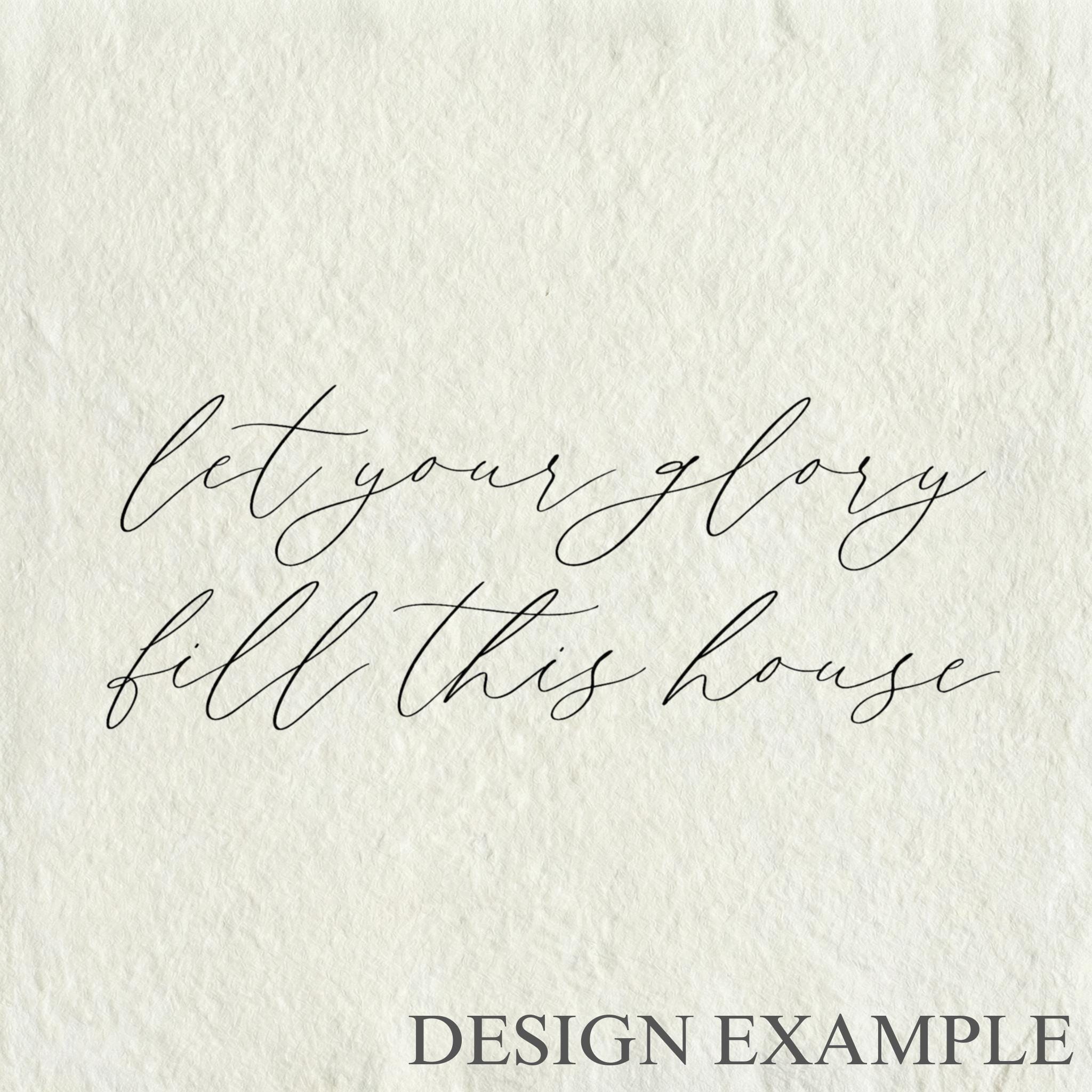 Glass Table Frames & Cards - Let Your Glory Fill This House