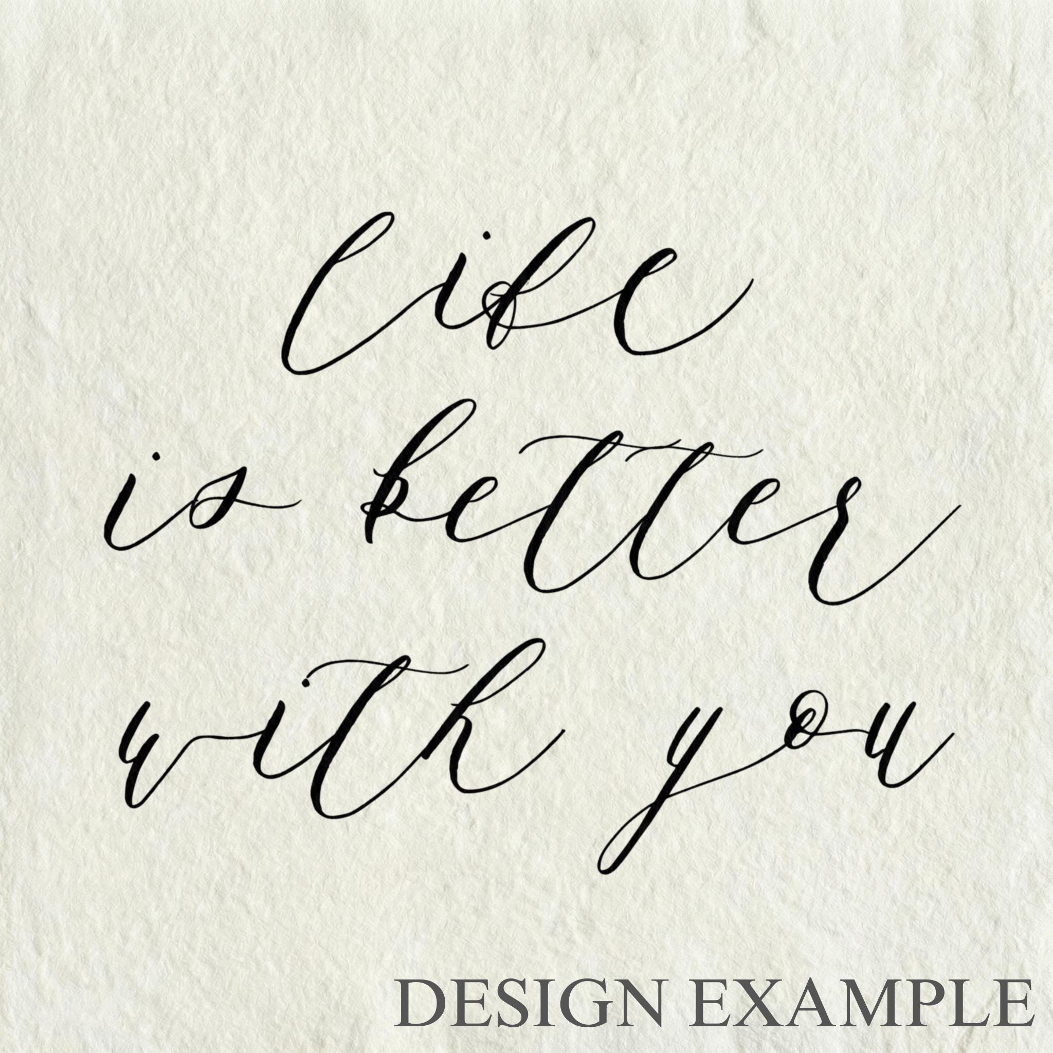 Glass Table Frames & Cards - Life is Better With You