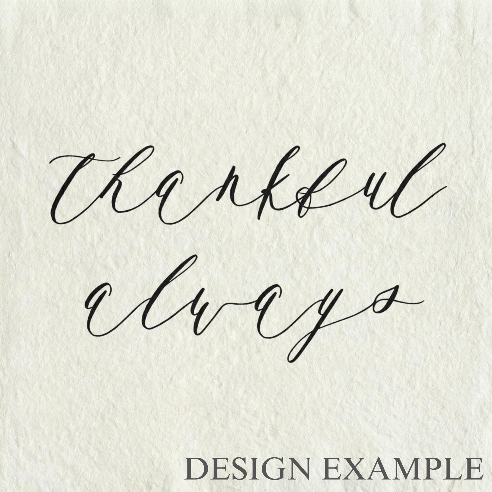 Glass Table Frames & Cards - Thankful Always