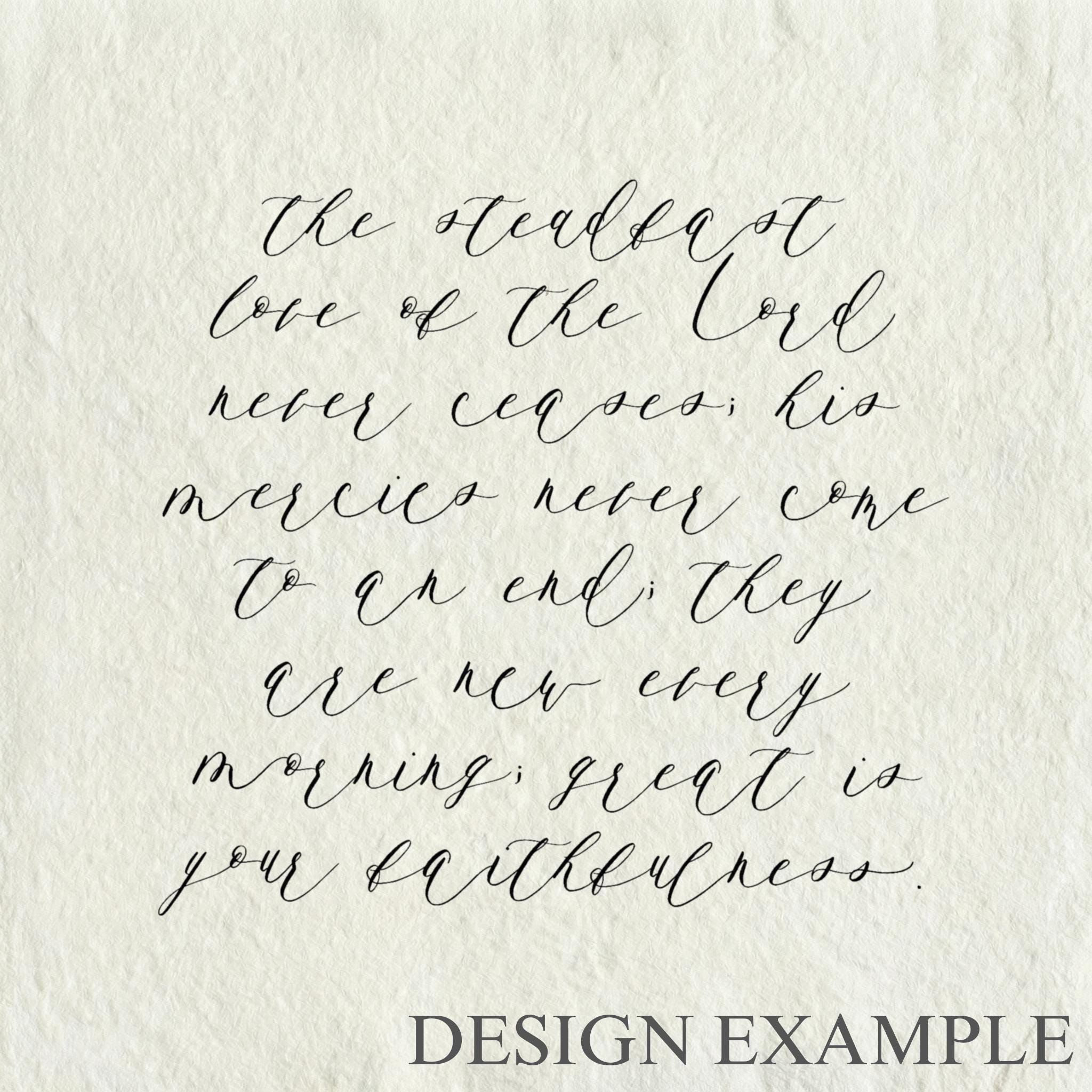 Glass Table Frames & Cards - The Steadfast Love of the Lord