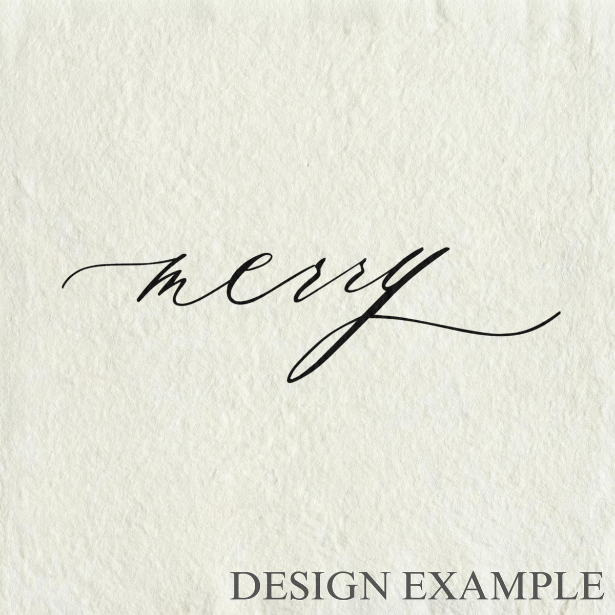 Glass Table Frames & Cards - Merry Script
