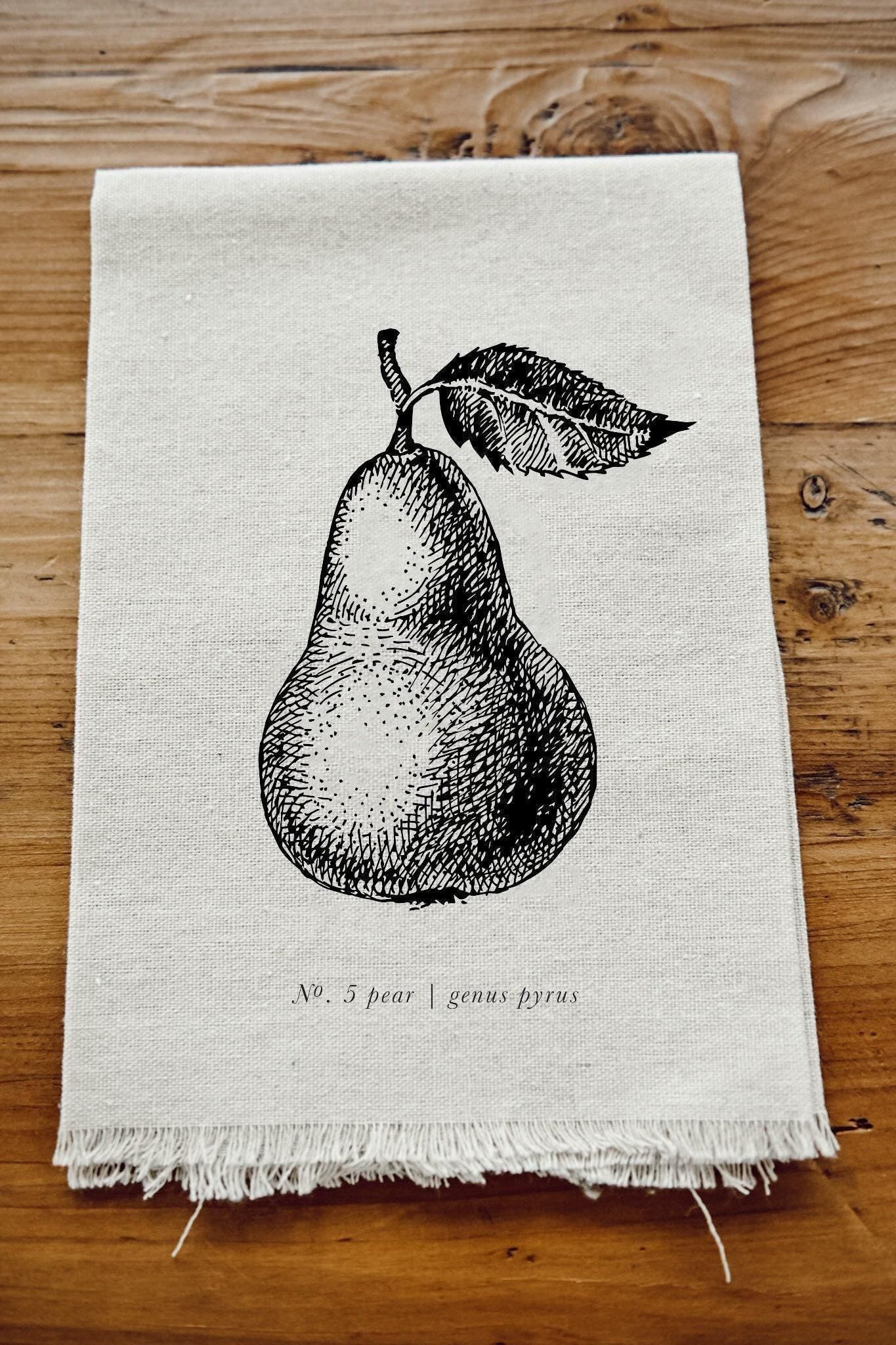 Napkins - Fruits + Veggies Black & White