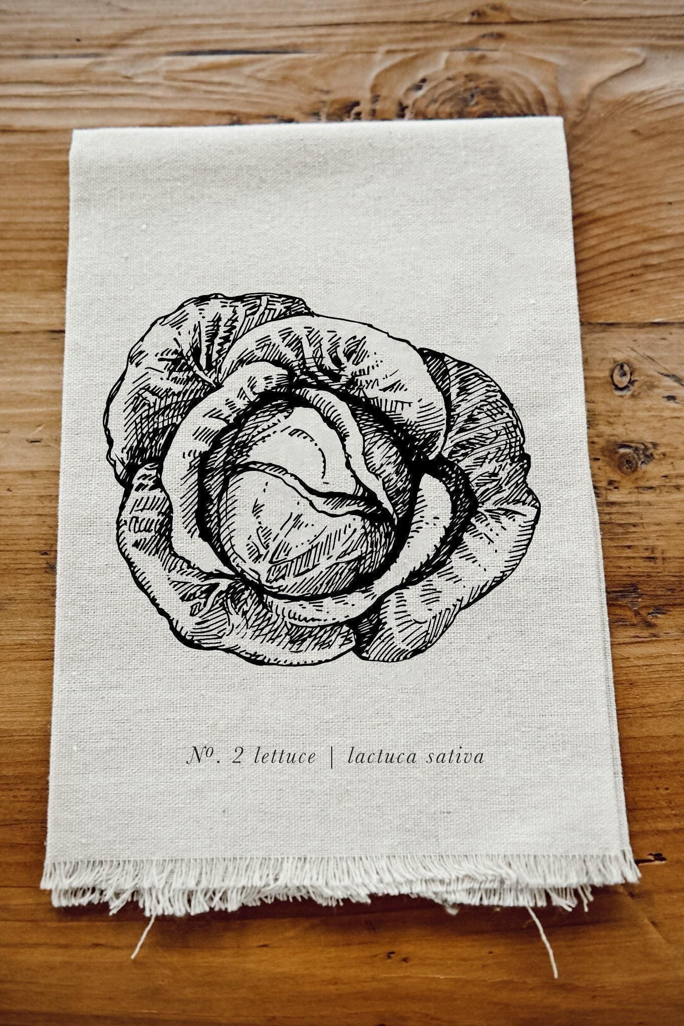 Napkins - Fruits + Veggies Black & White