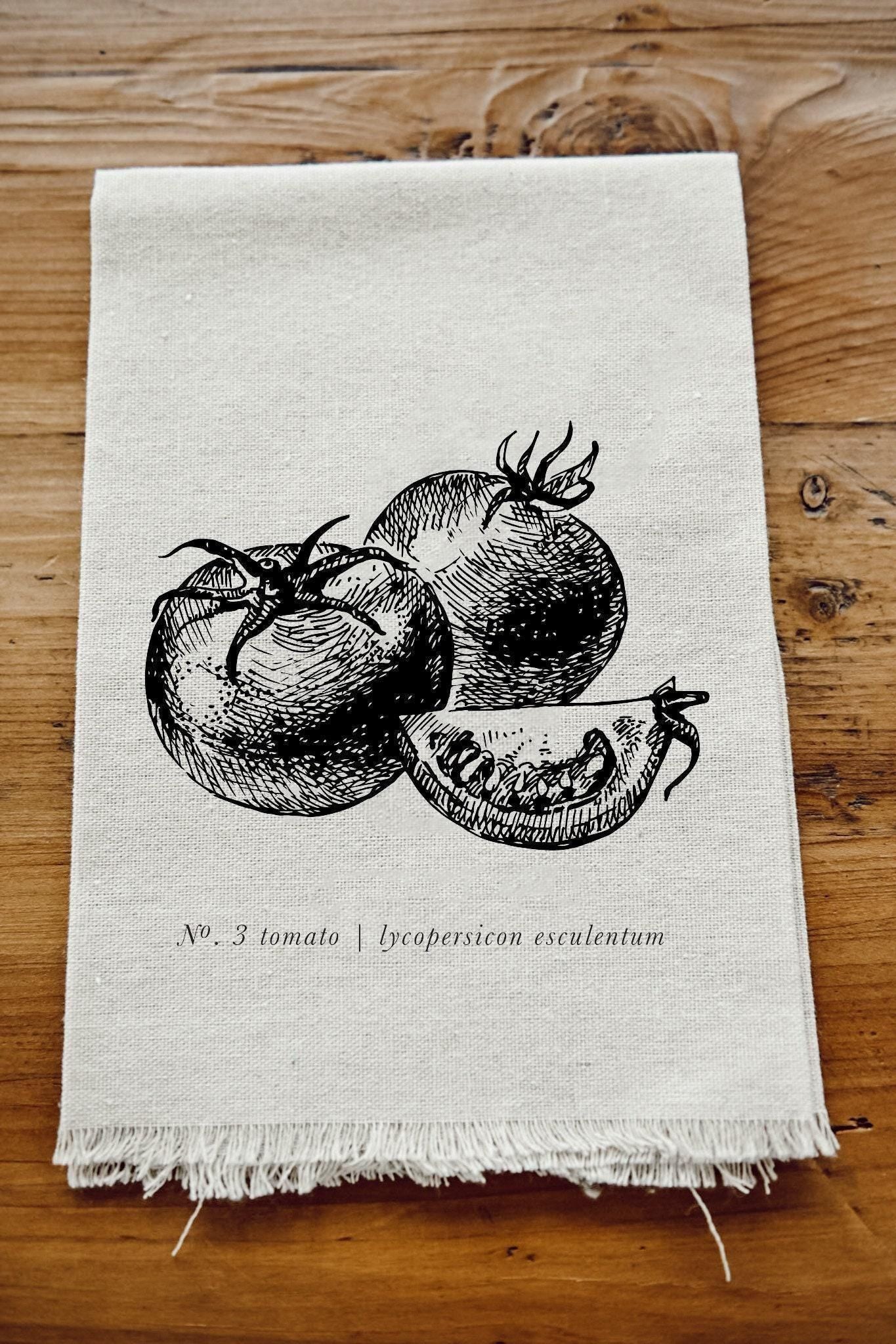 Napkins - Fruits + Veggies Black & White