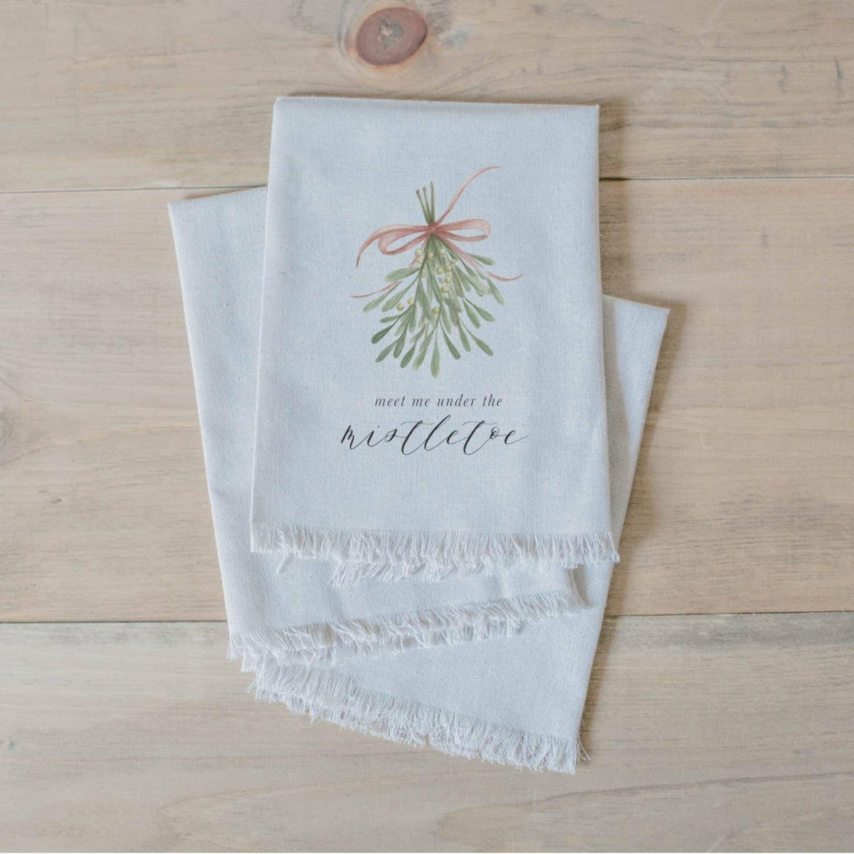 Napkins - Meet Me Under the Mistletoe Watercolor
