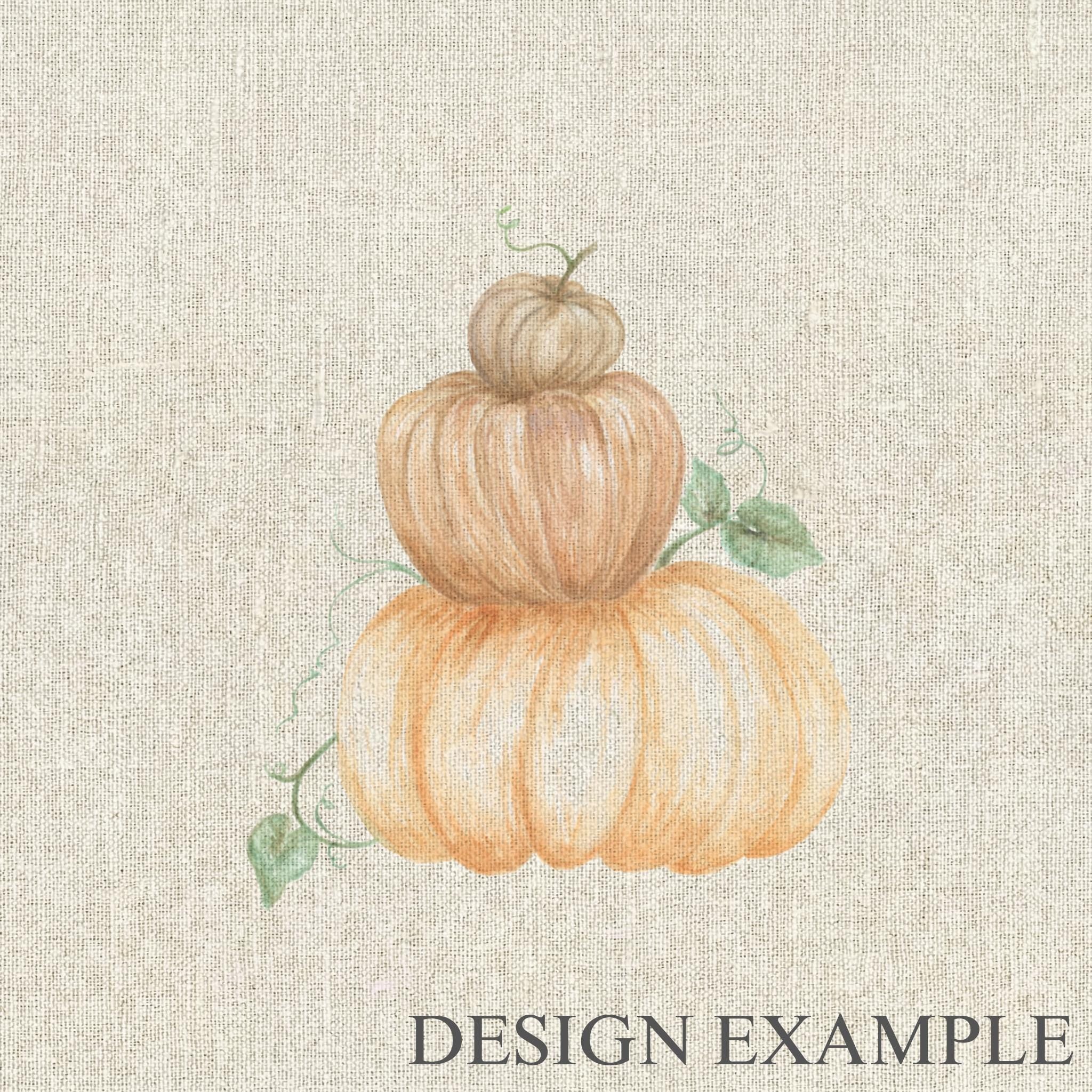 Napkins - Pumpkin Stack Watercolor