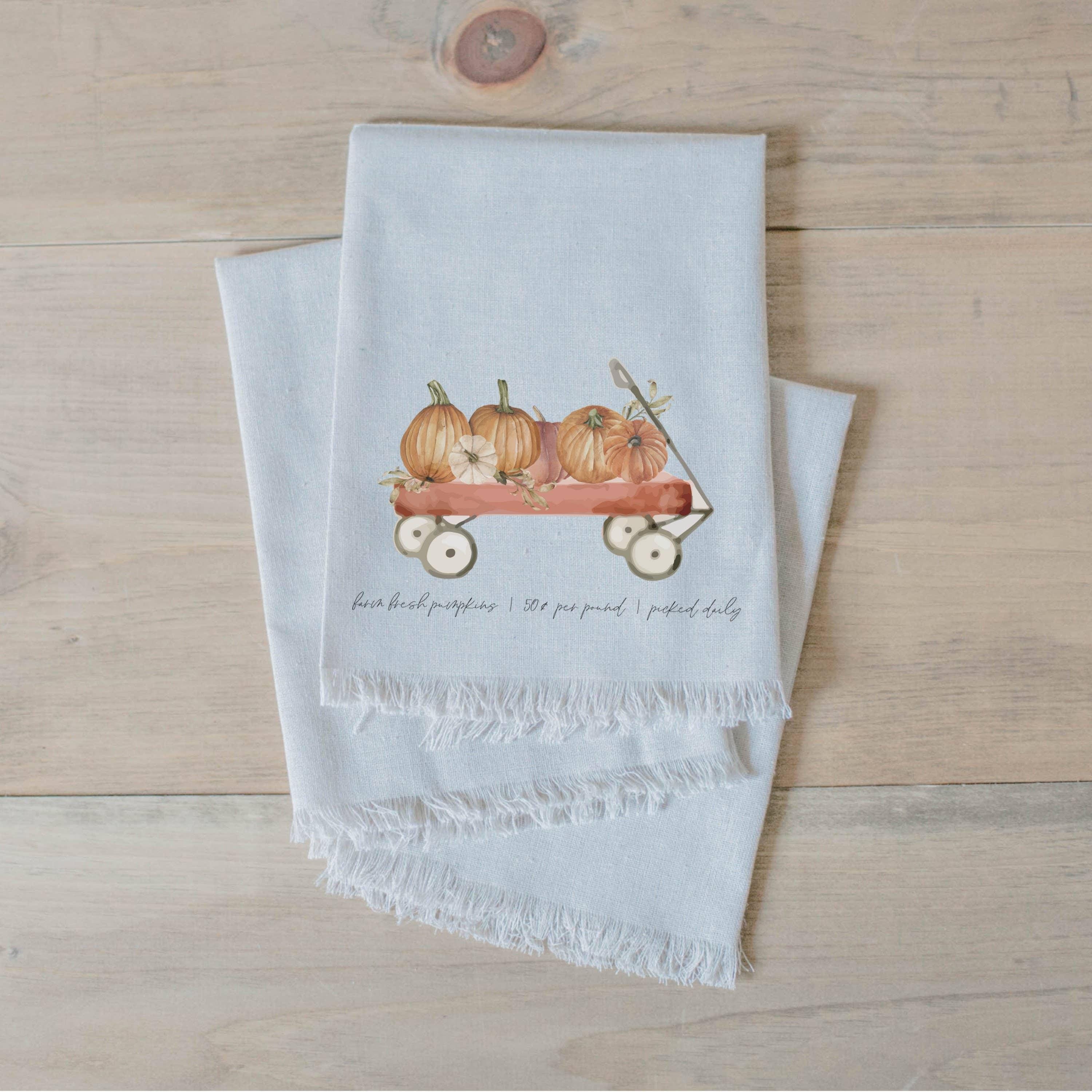 Napkins - Pumpkin Wagon Watercolor