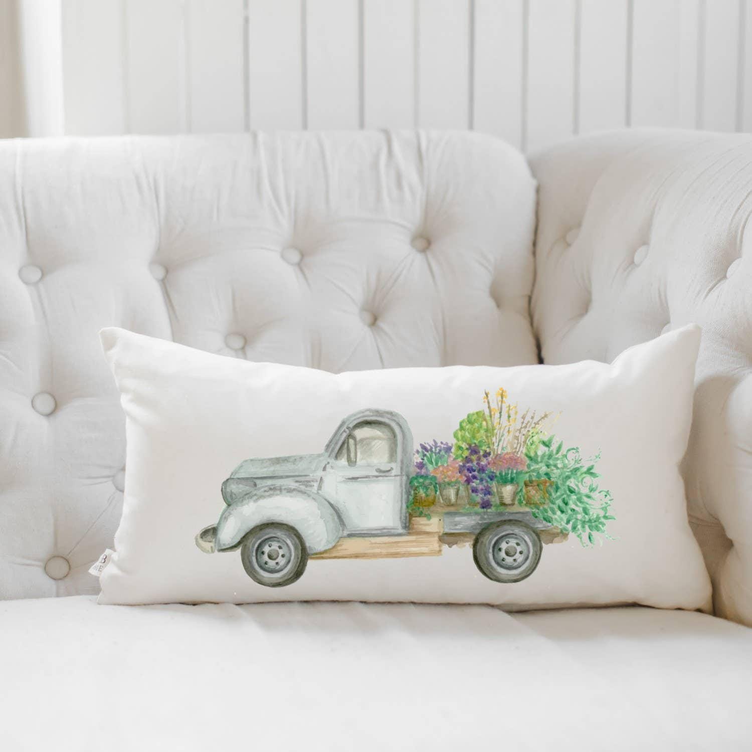 Lumbar Pillows - Floral Truck