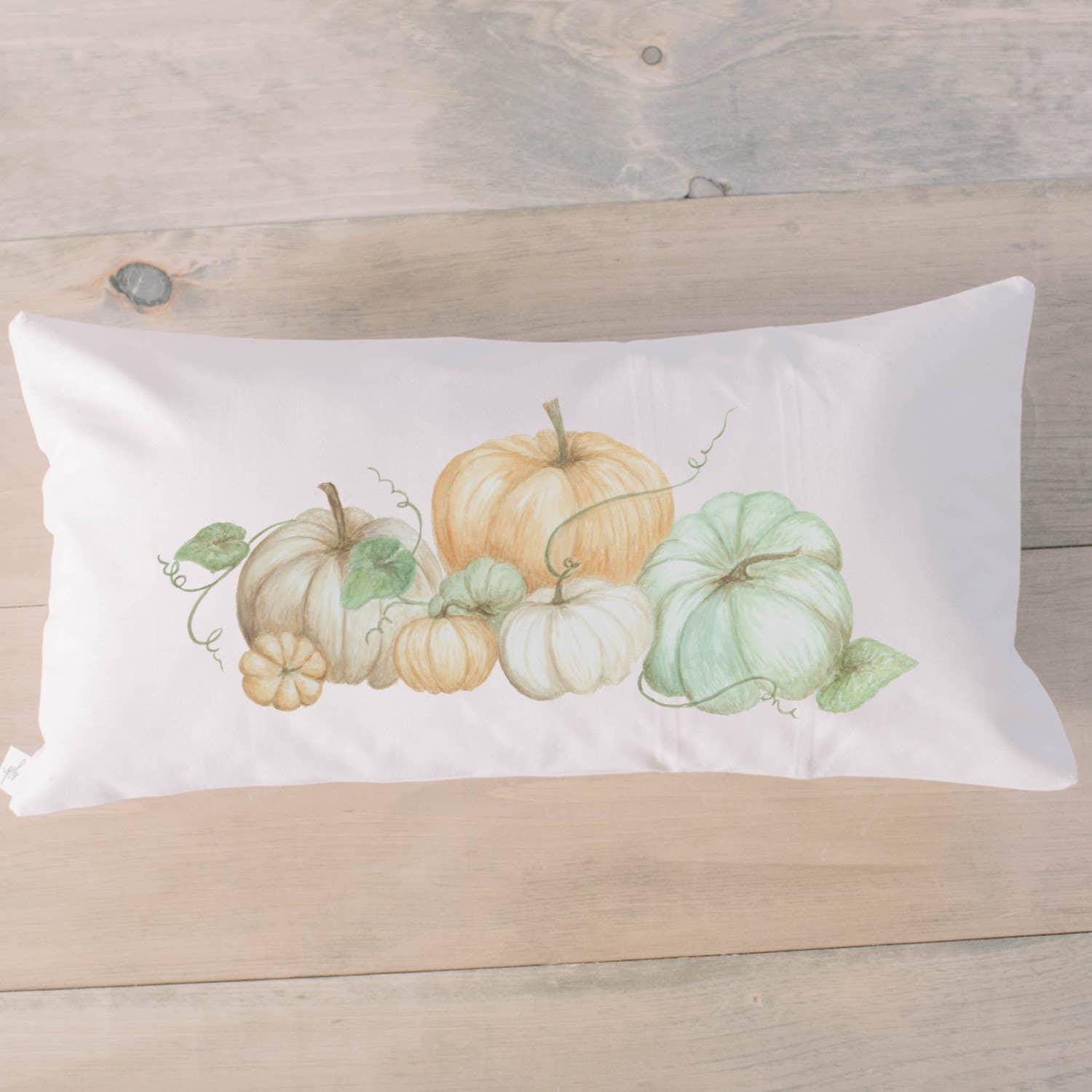 Lumbar Pillows - Pumpkins Watercolor