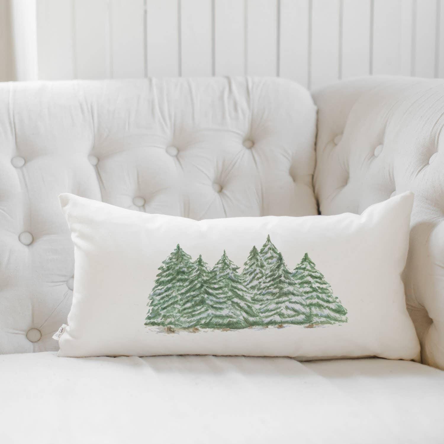 Lumbar Pillows - Trees Watercolor