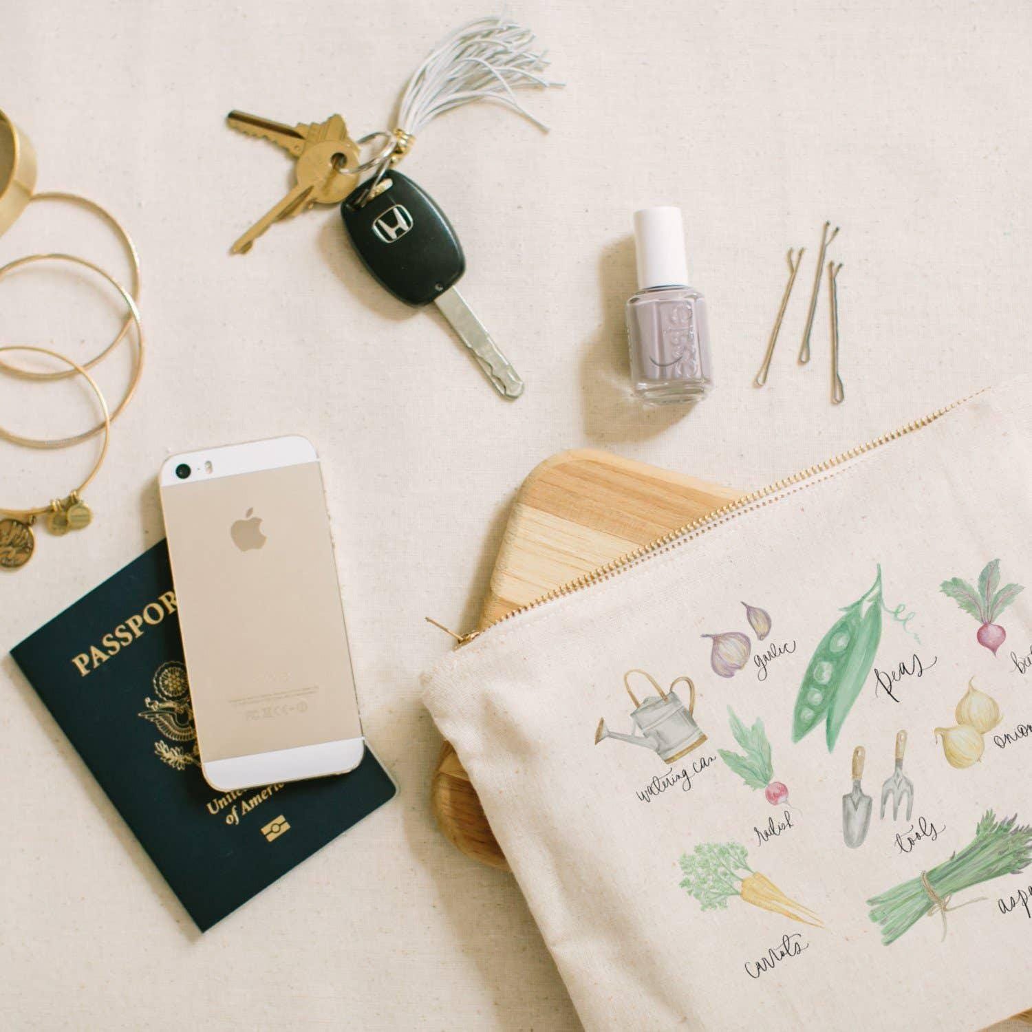 Makeup Bags - Vegetables Watercolor