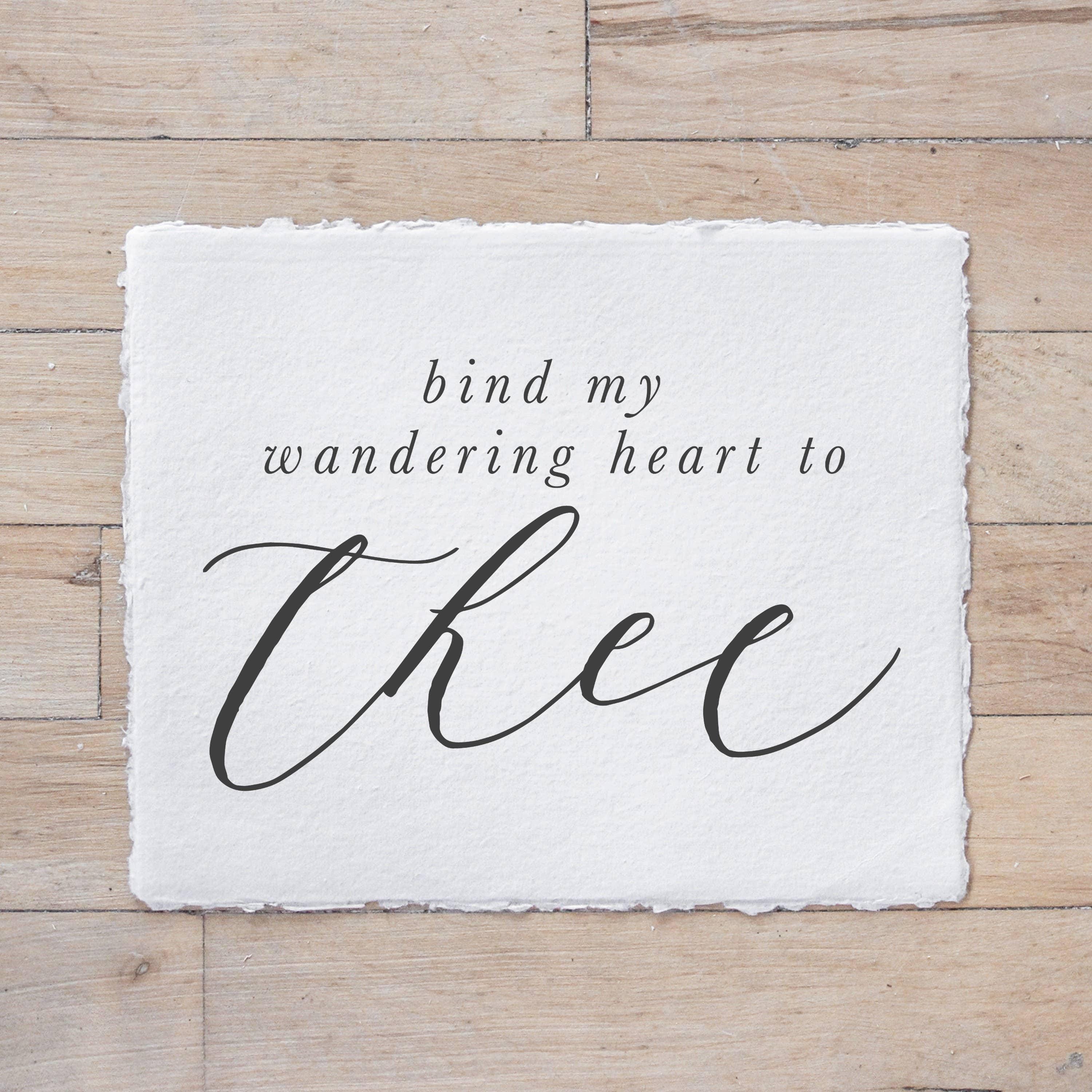 Glass Table Frames & Cards - Bind My Wandering Heart