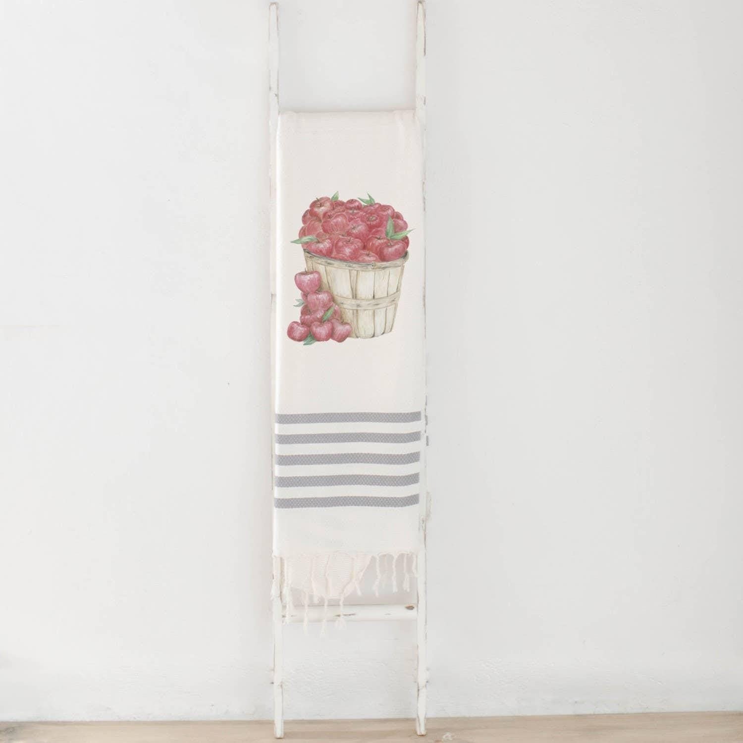 Throw Blankets - Apple Bunch Watercolor