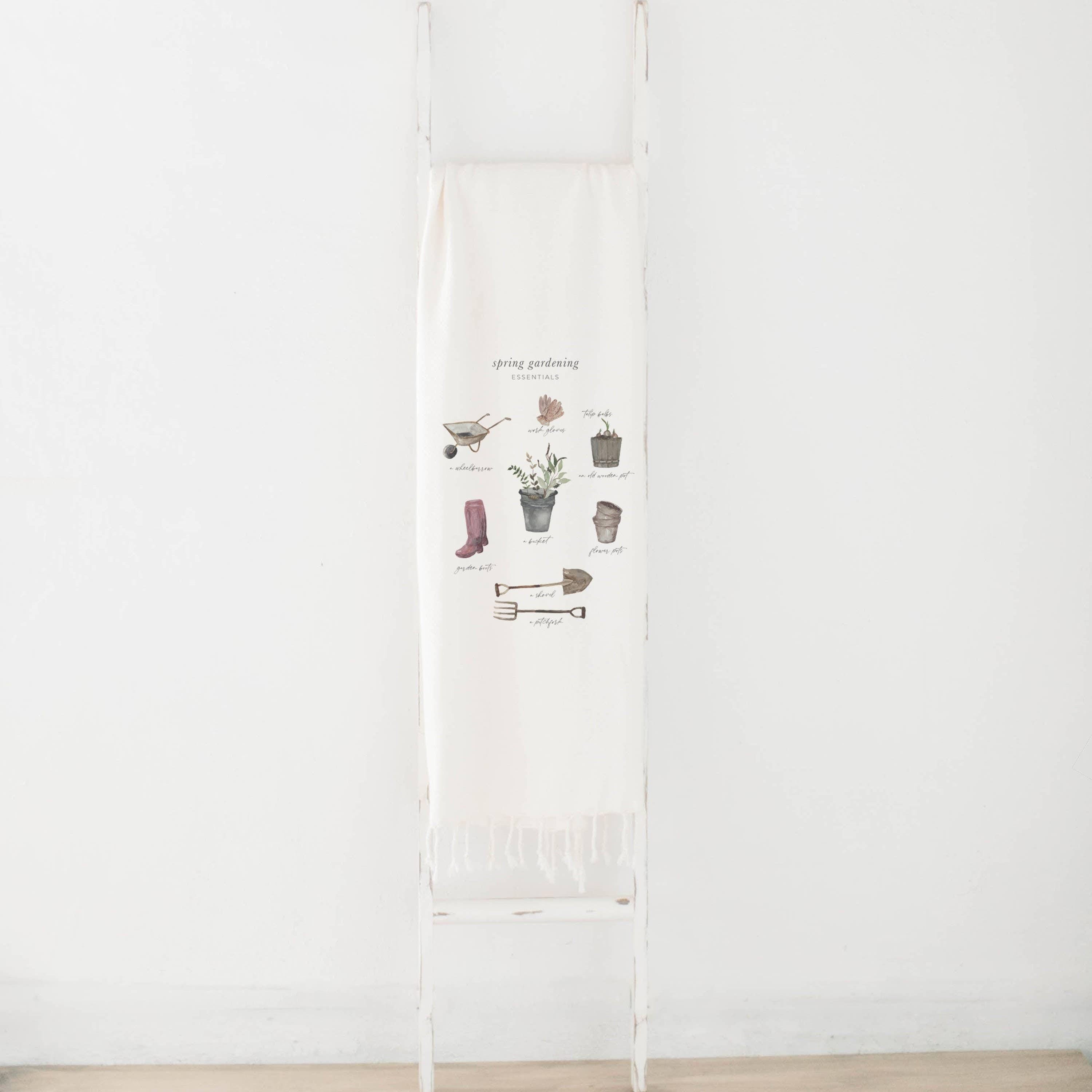 Throw Blankets - Garden Essentials Watercolor