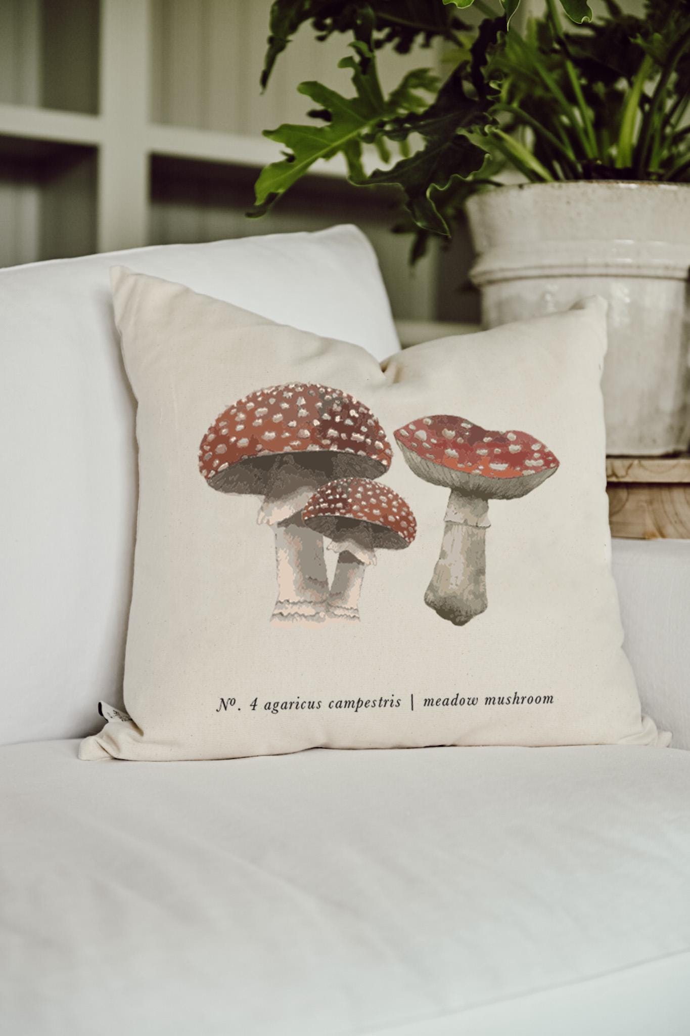 Throw Pillows - Mushrooms Color