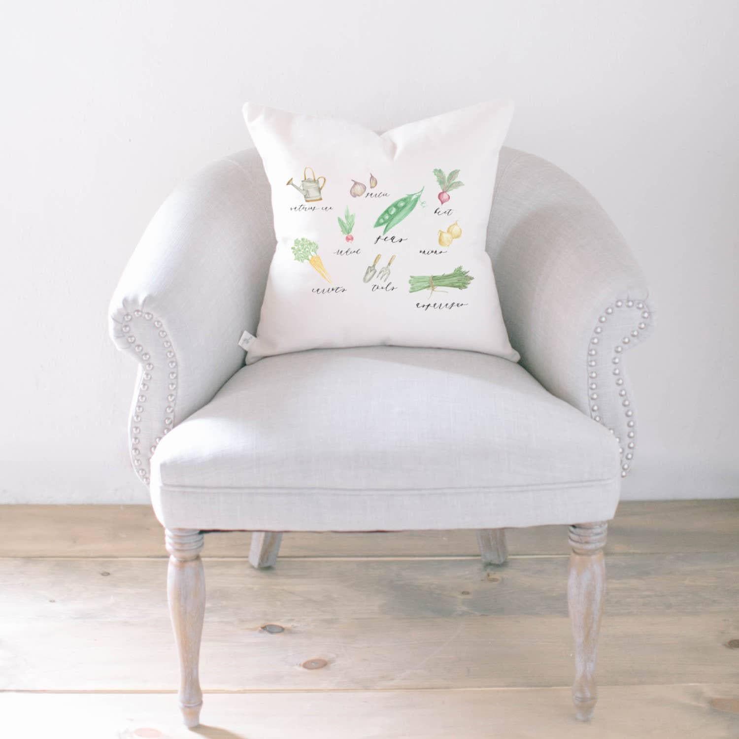 Throw Pillows - Vegetables Watercolor