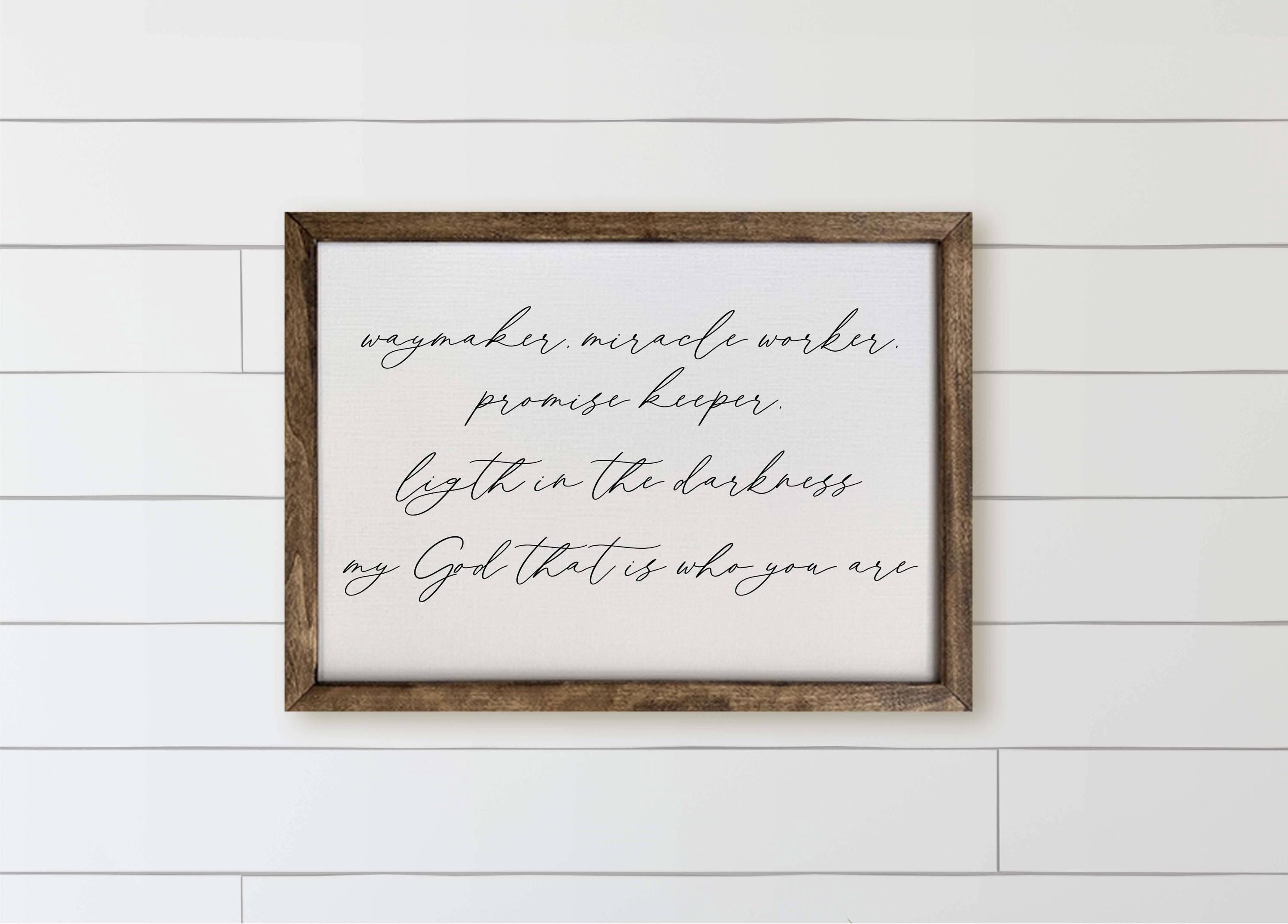 Wooden Frames - Waymaker