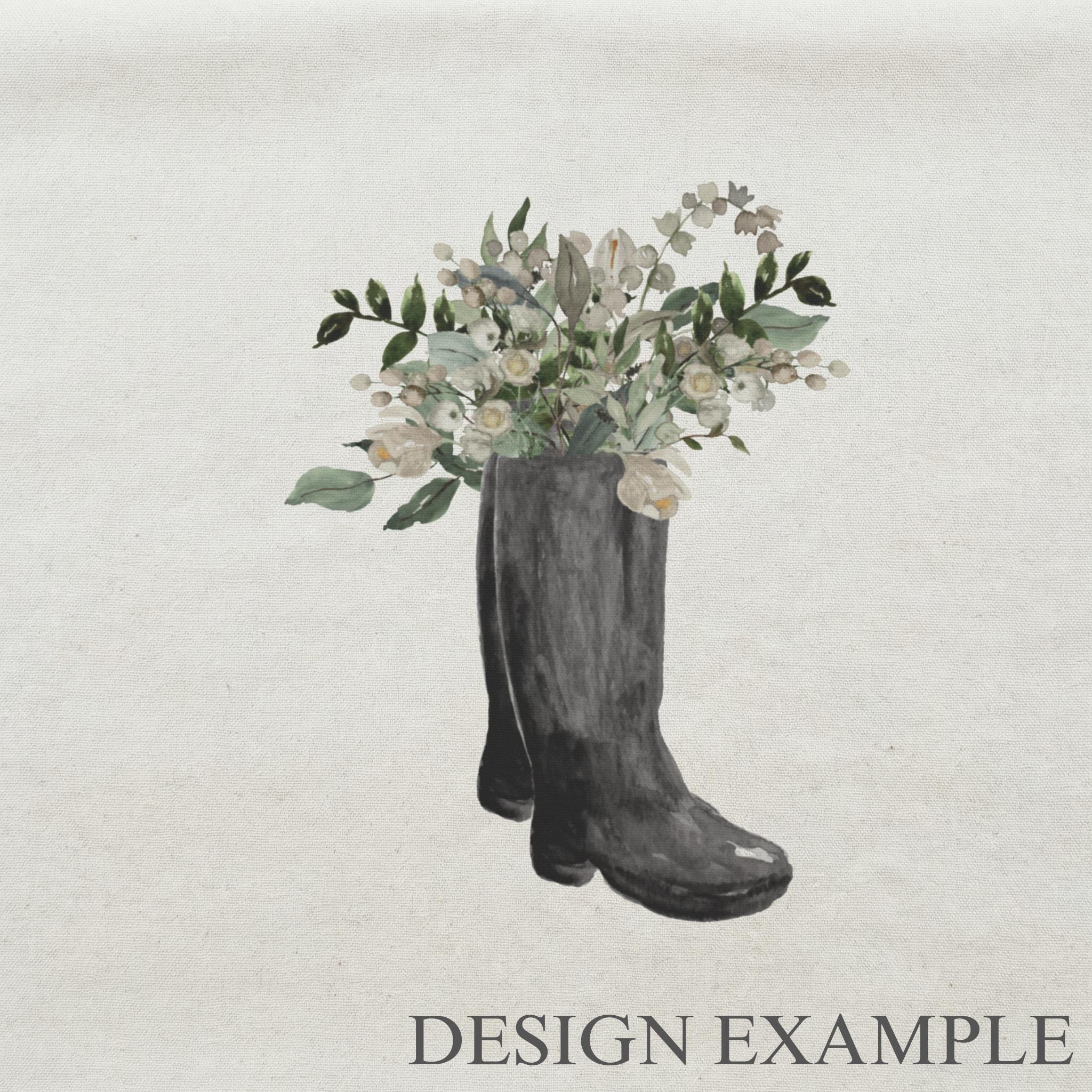 Aprons - Boots Watercolor