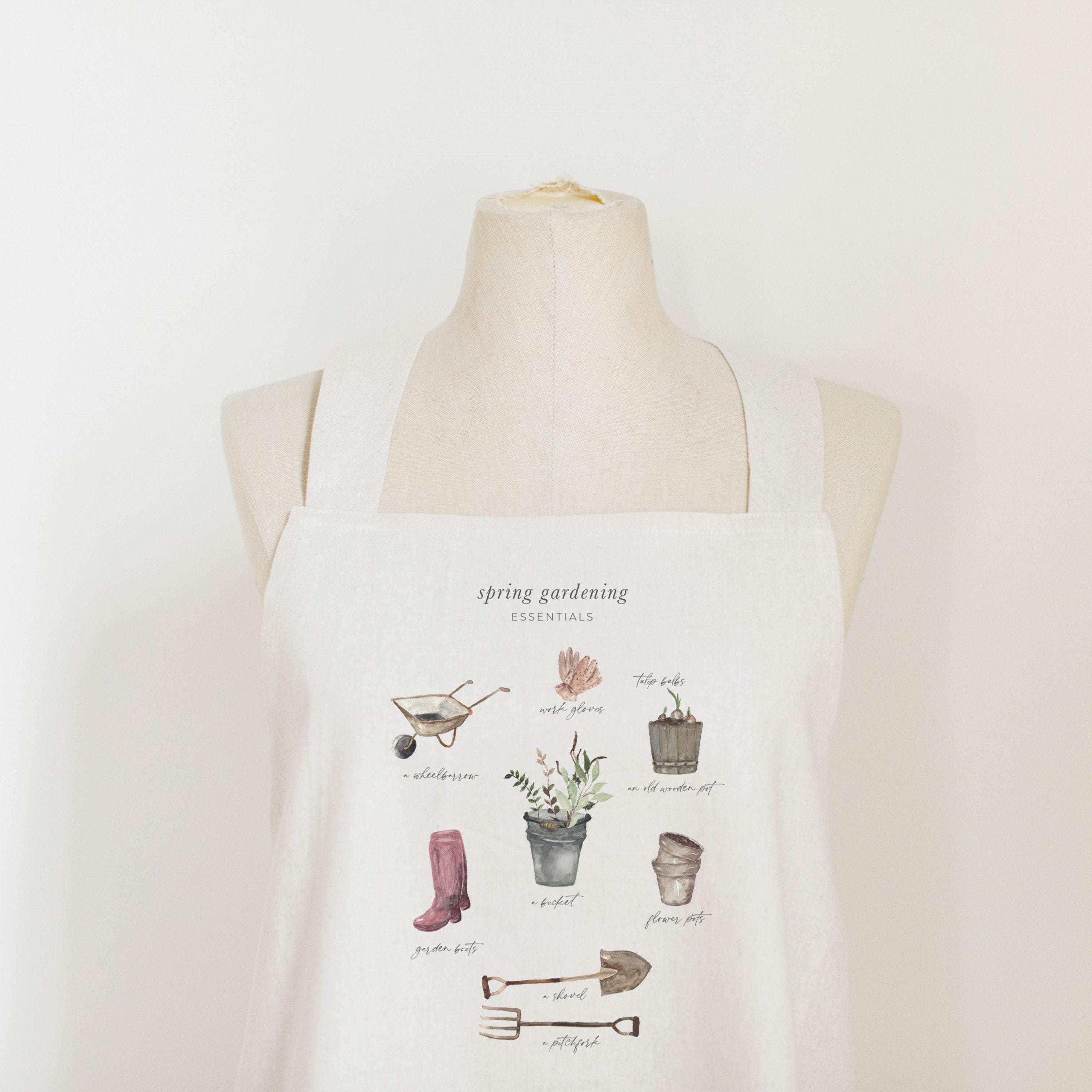 Aprons - Garden Essentials Watercolor