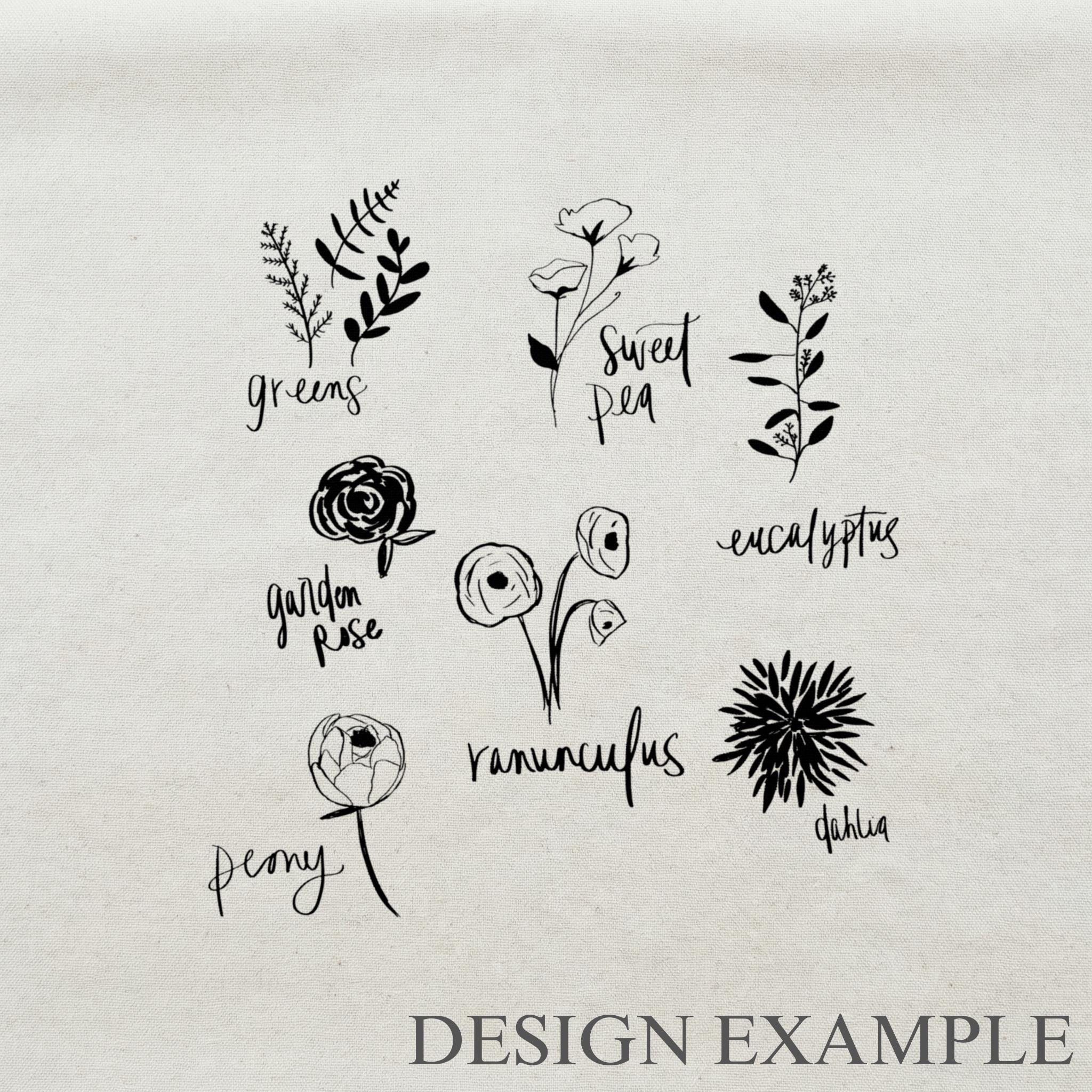 Embroidery Hoops - Flower Types