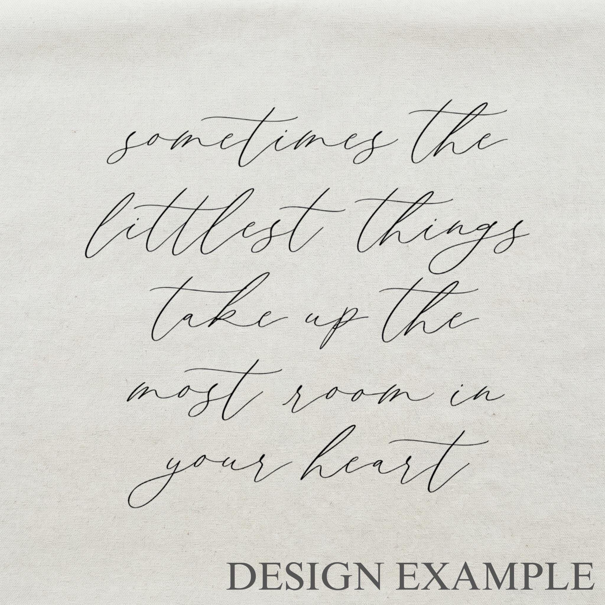 Embroidery Hoops - Sometimes the Littlest Things