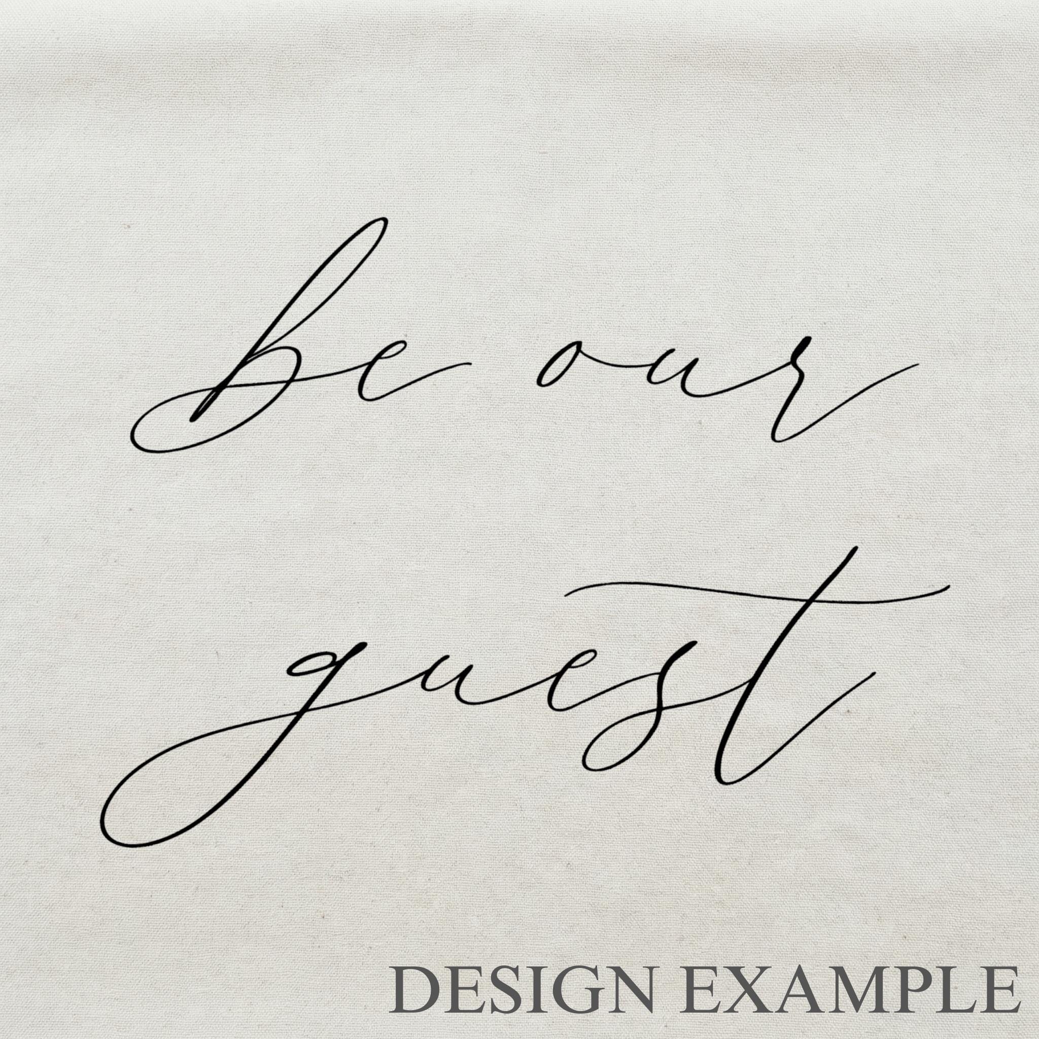 Embroidery Hoops - Be Our Guest