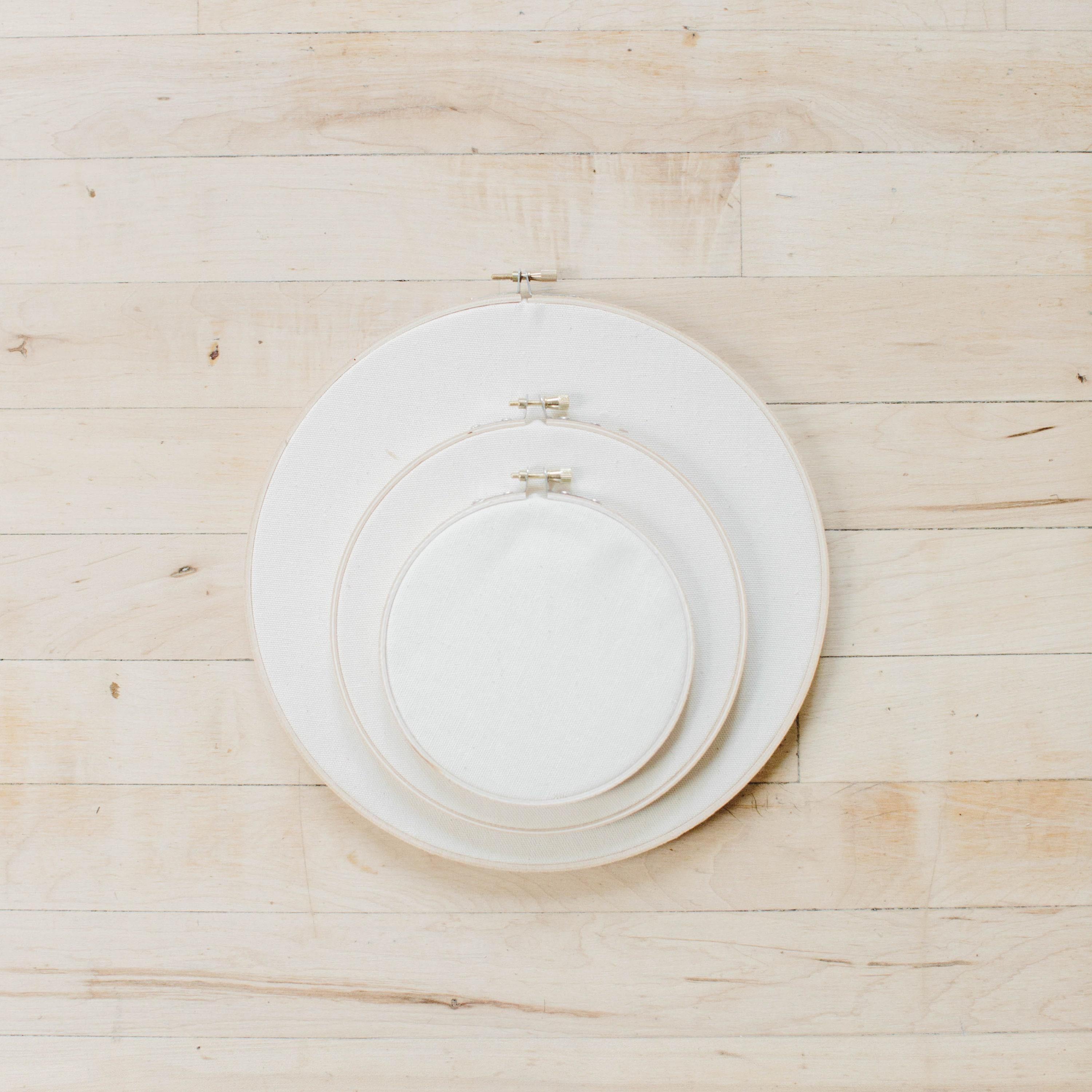 Embroidery Hoops - Wheel Barrow Watercolor