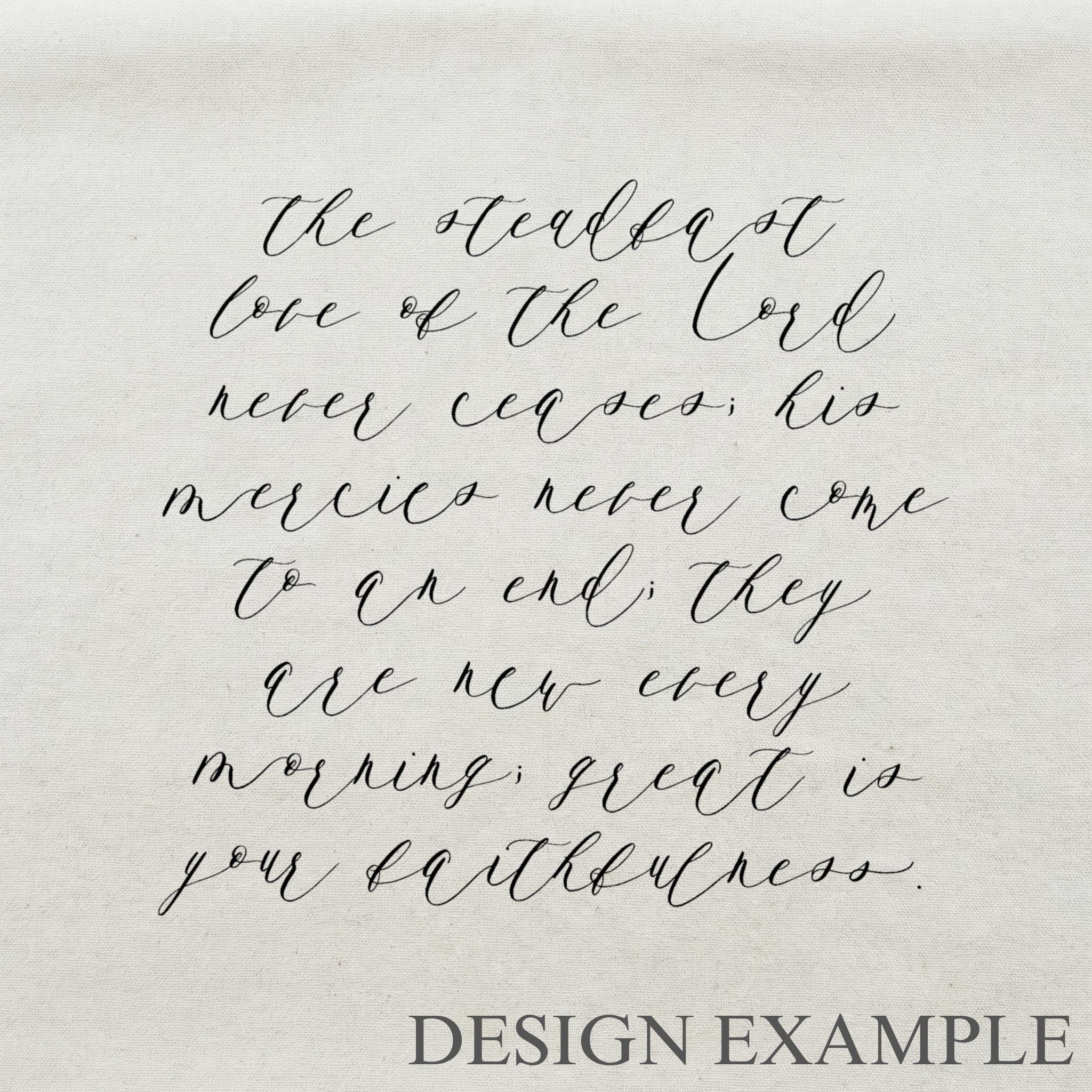 Embroidery Hoops - The Steadfast Love of the Lord