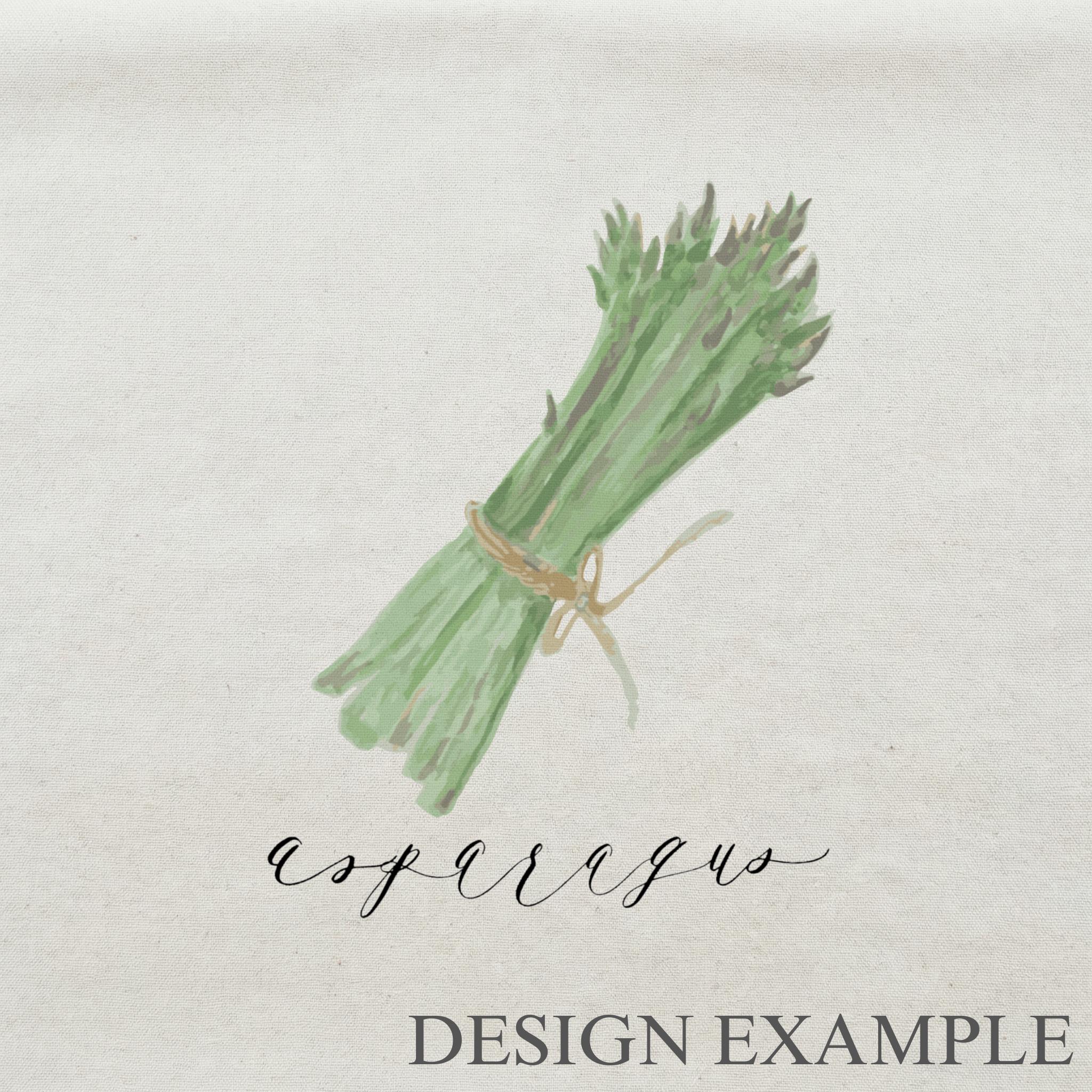 Tea Towel - Asparagus Watercolor