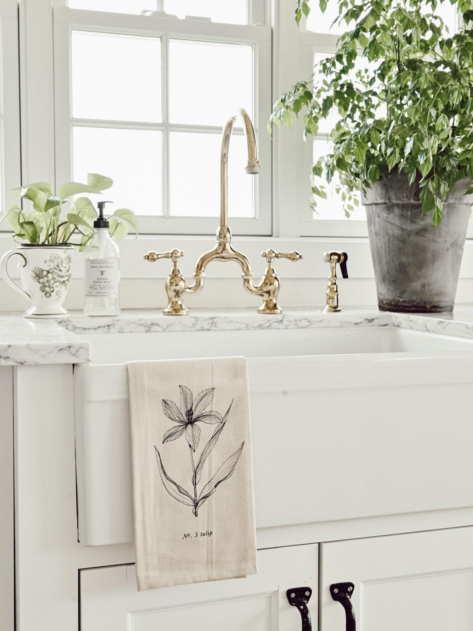 Tea Towel - Botanical Flowers