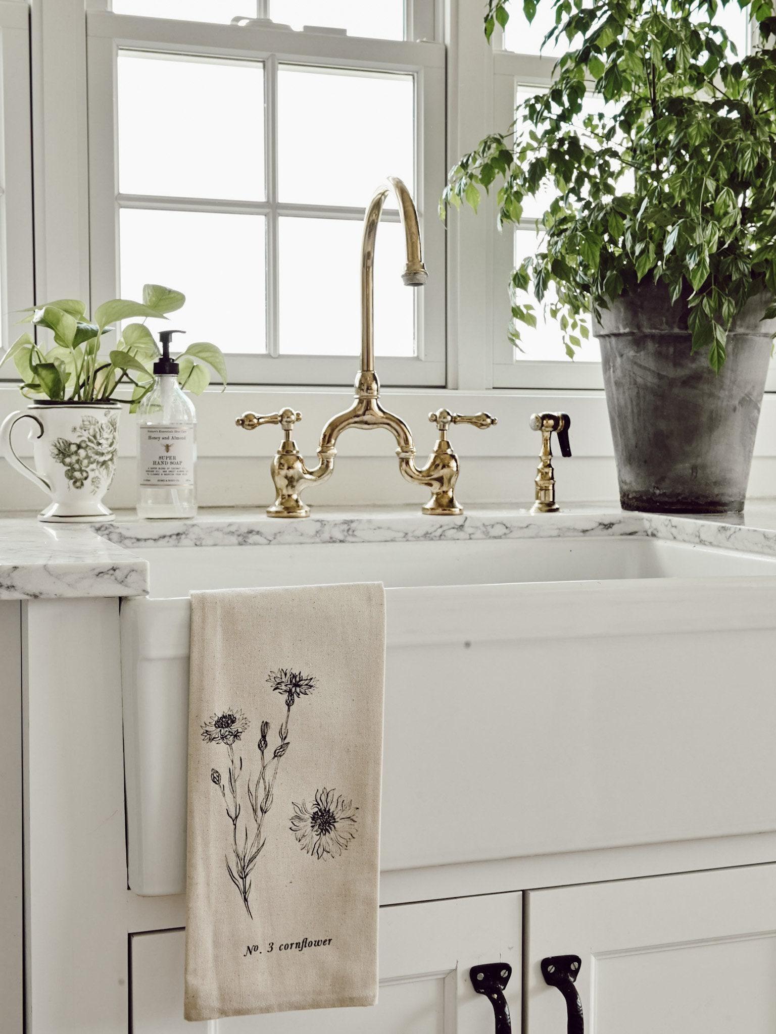 Tea Towel - Botanical Flowers