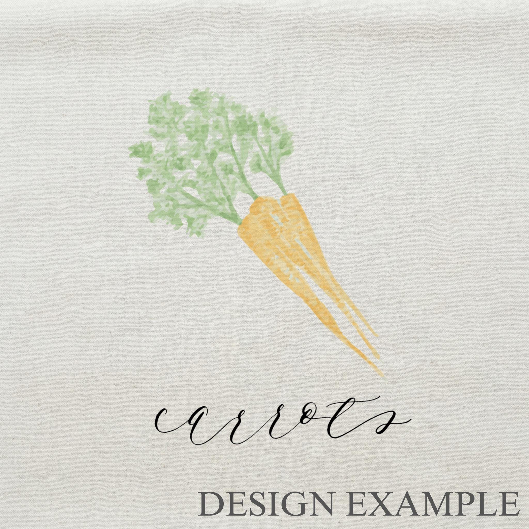 Tea Towel - Carrots Watercolor