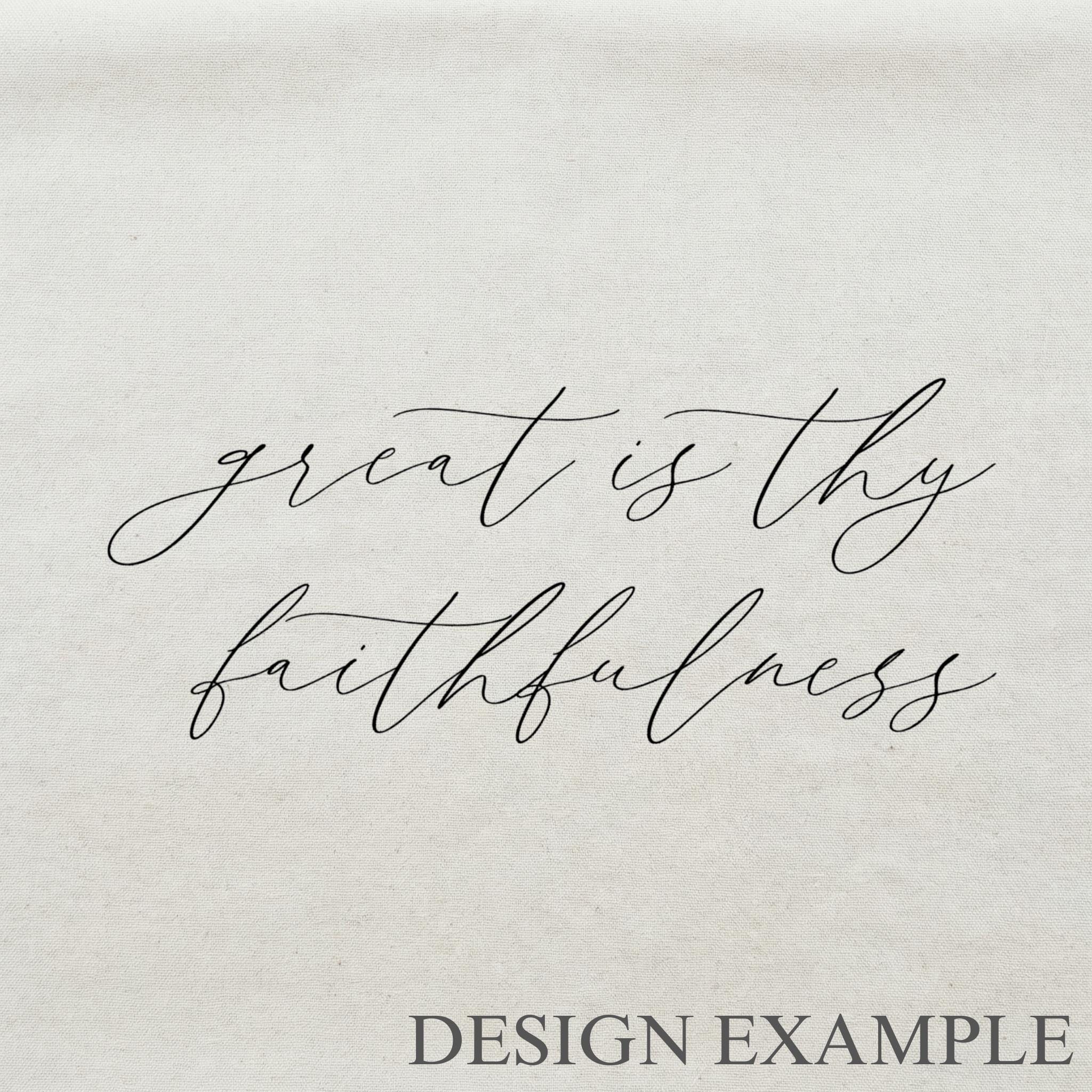 Lumbar Pillows - Great is Thy Faithfulness