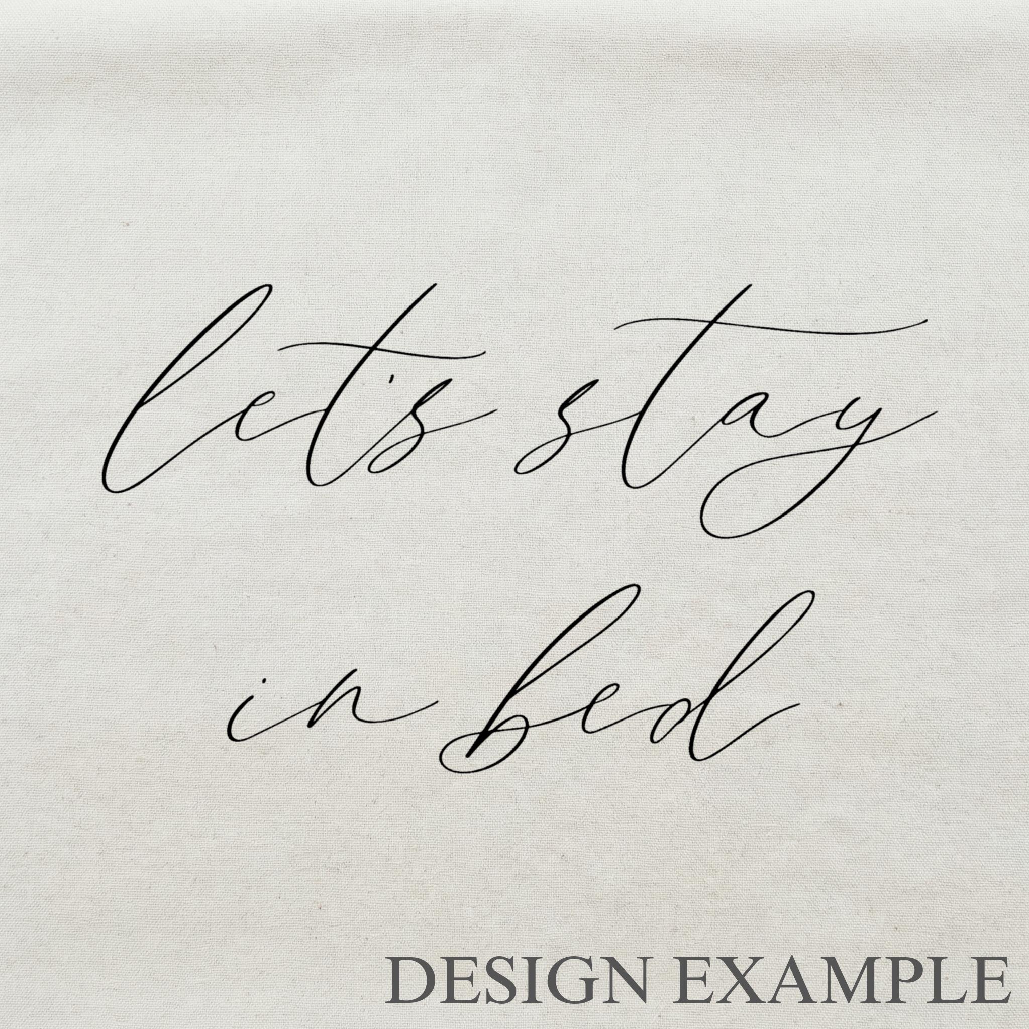 Lumbar Pillows - Let's Stay In Bed