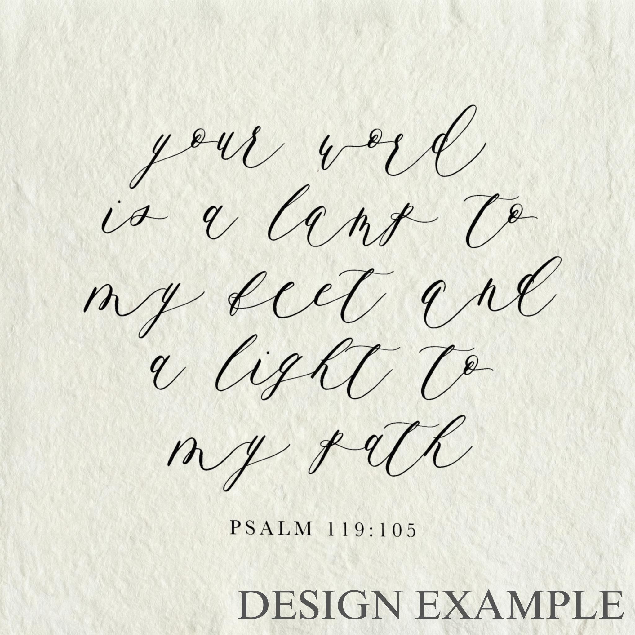 Glass Table Frames & Cards - A Light Unto My Path