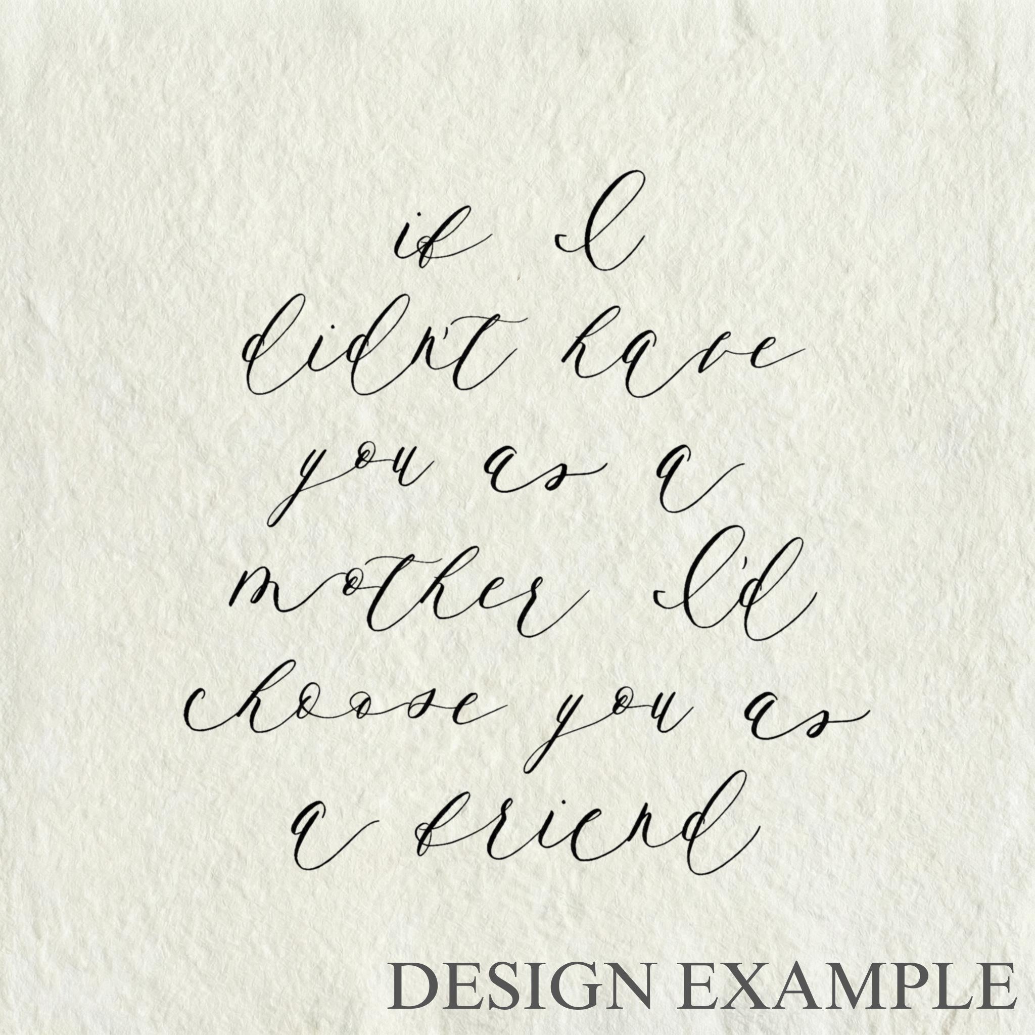 Glass Table Frames & Cards - If I Didn't Have You as a