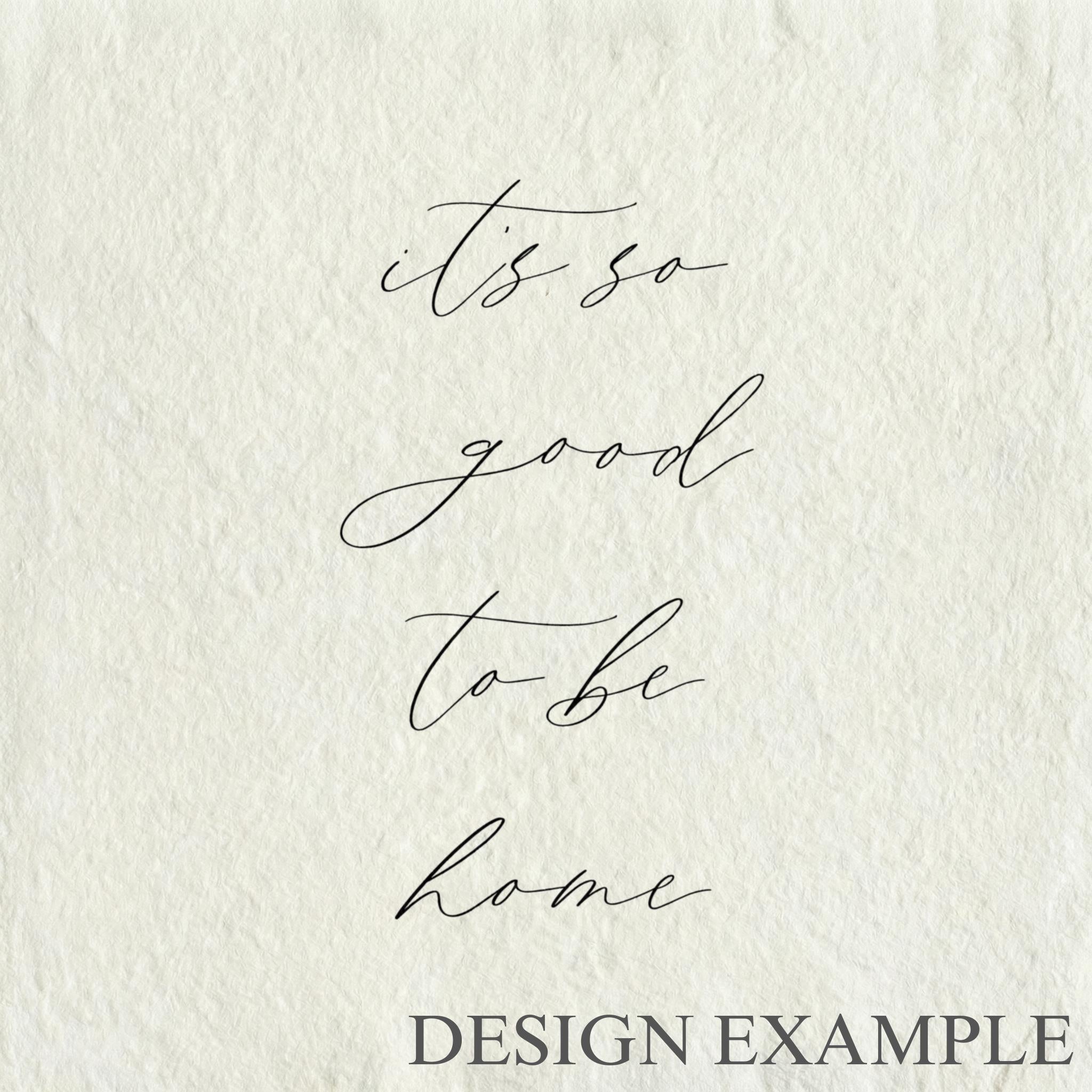 Glass Table Frames & Cards - It's So Good To Be Home