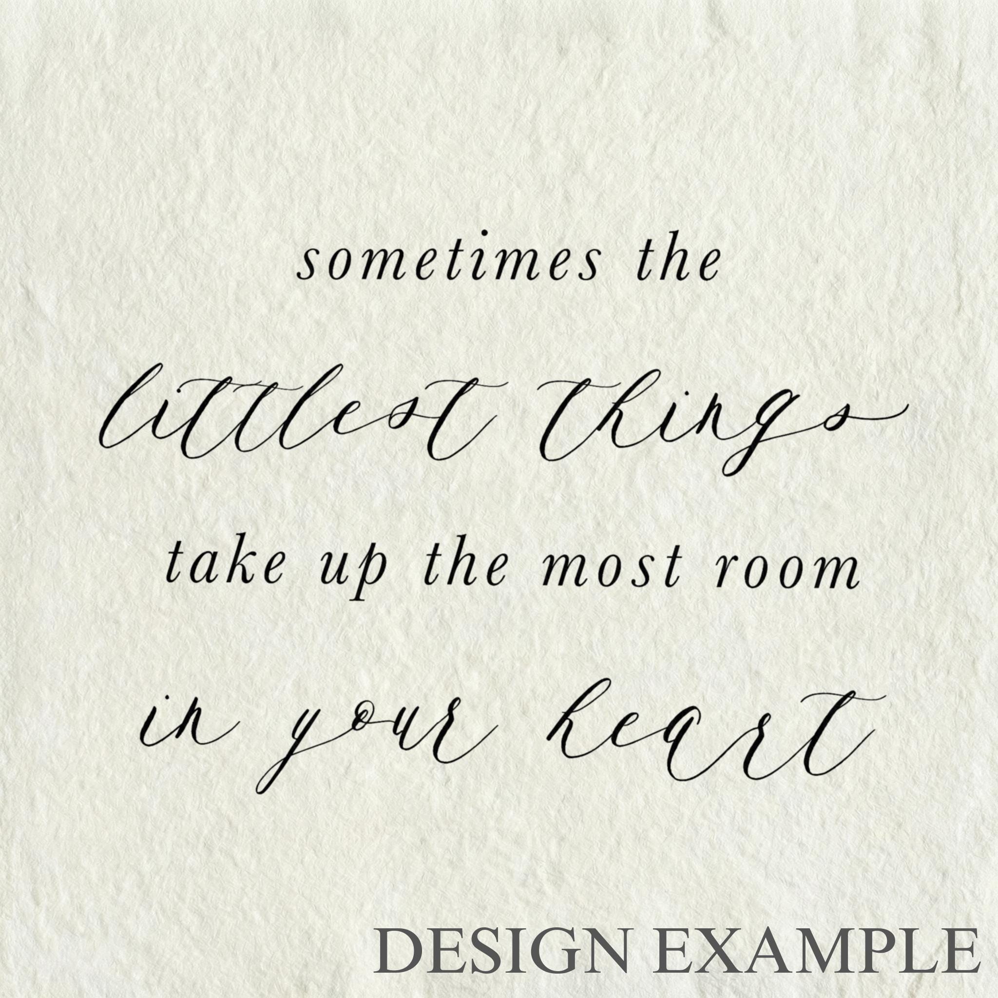 Glass Table Frames & Cards - Sometimes The Littlest Things