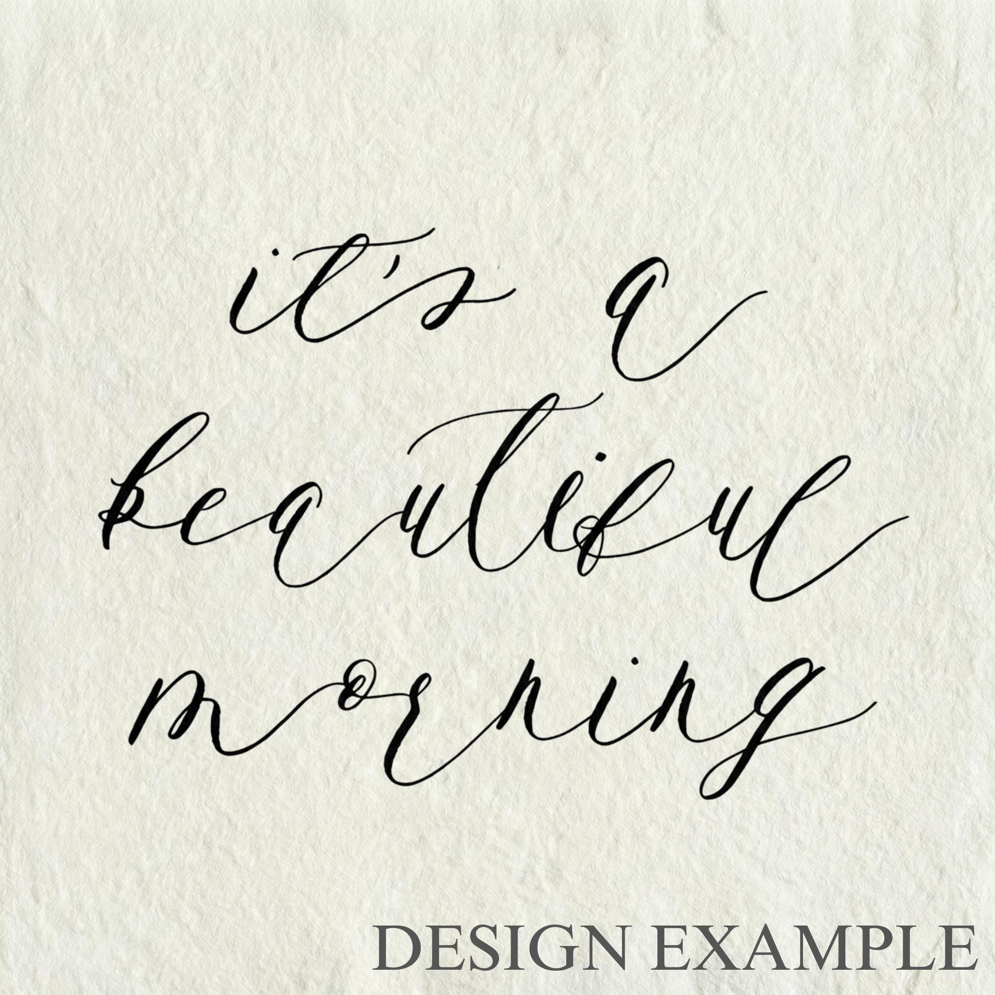 Glass Table Frames & Cards - It's a Beautiful Morning