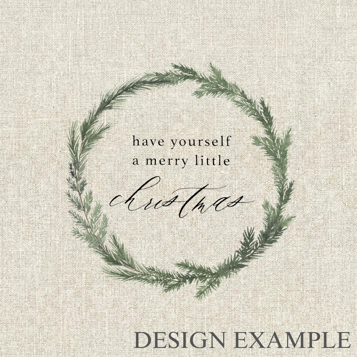 Napkins - Have Yourself A Merry Little Christmas Wreath
