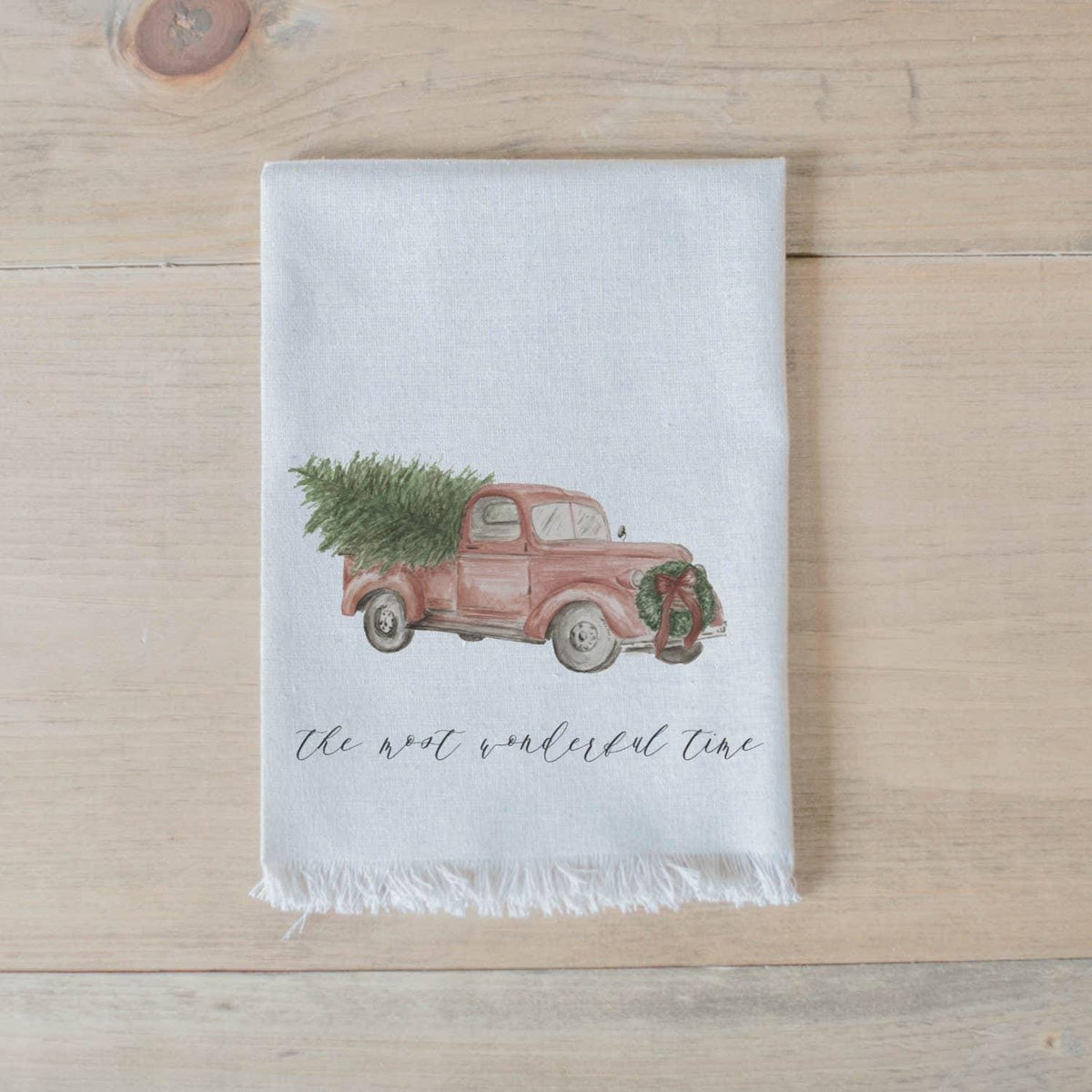 Napkins - The Most Wonderful Time Watercolor