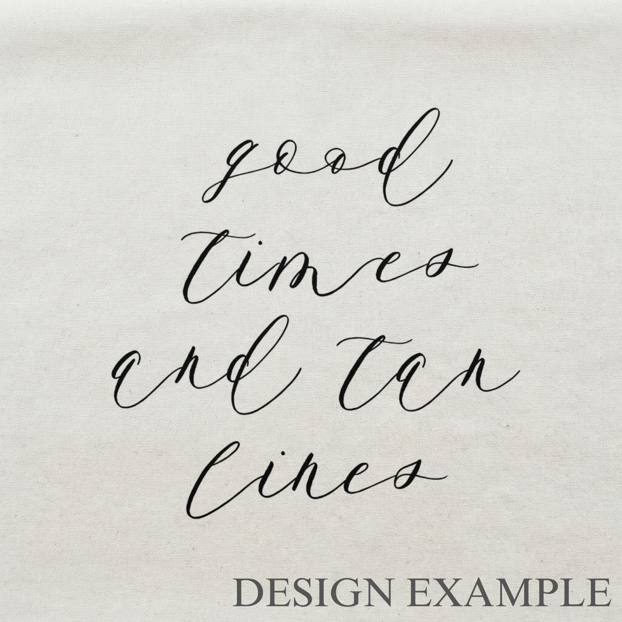 Tote Bags - Good Times and Lines