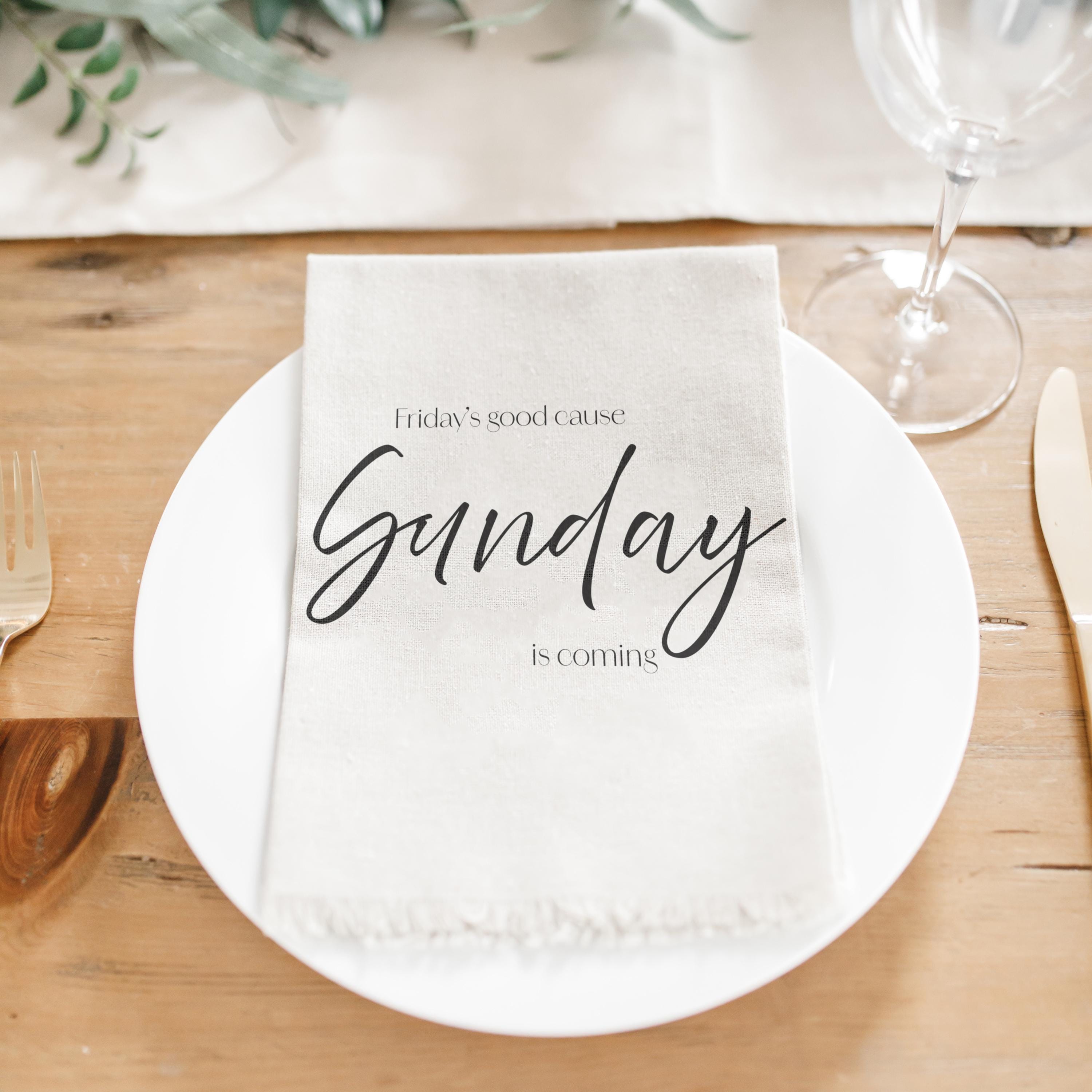 Napkins - Sunday Is Coming