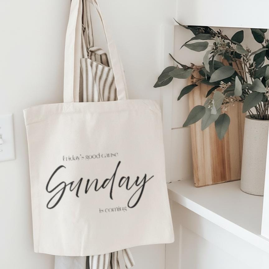 Tote Bags - Sunday Is Coming