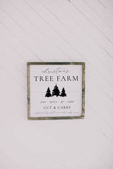 Tree Farm Framed Wood Sign