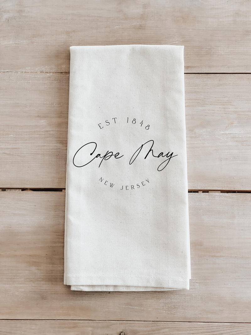 Personalized Script City Kitchen Towel