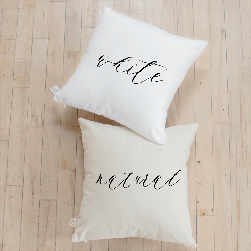 Personalized Birth Stats Calligraphy Pillow