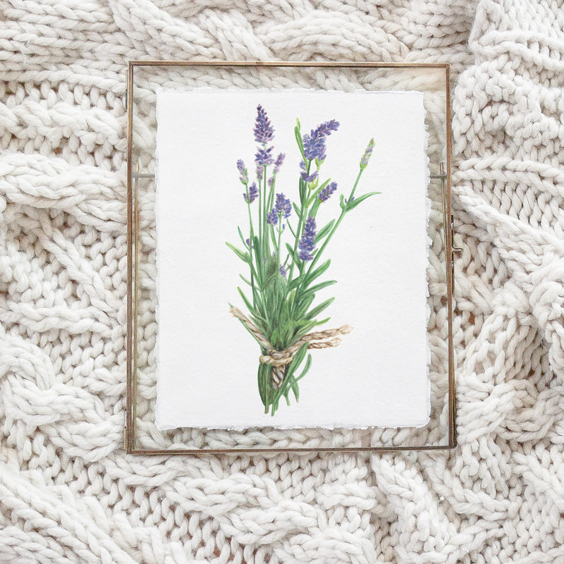 Lavender Watercolor Print